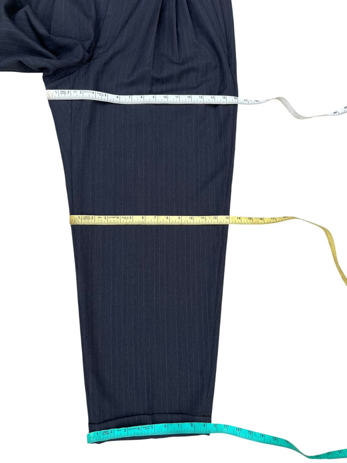 Versace Archive 90s Gianni Versace Stripes Wool Baggy Trouser Pant Size US 36 / EU 52 - 5 Thumbnail