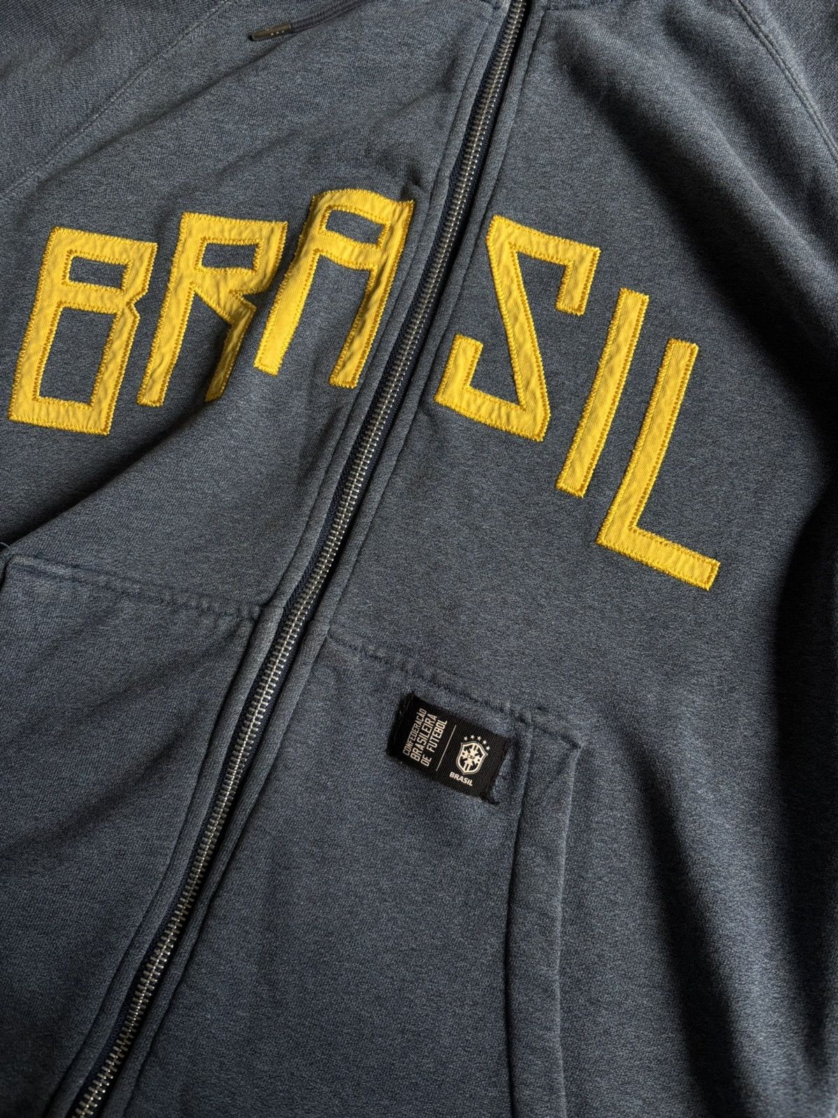 Nike Nike Brasil Big Logo Football Full Zip Hoodie Size US M / EU 48-50 / 2 - 5 Thumbnail