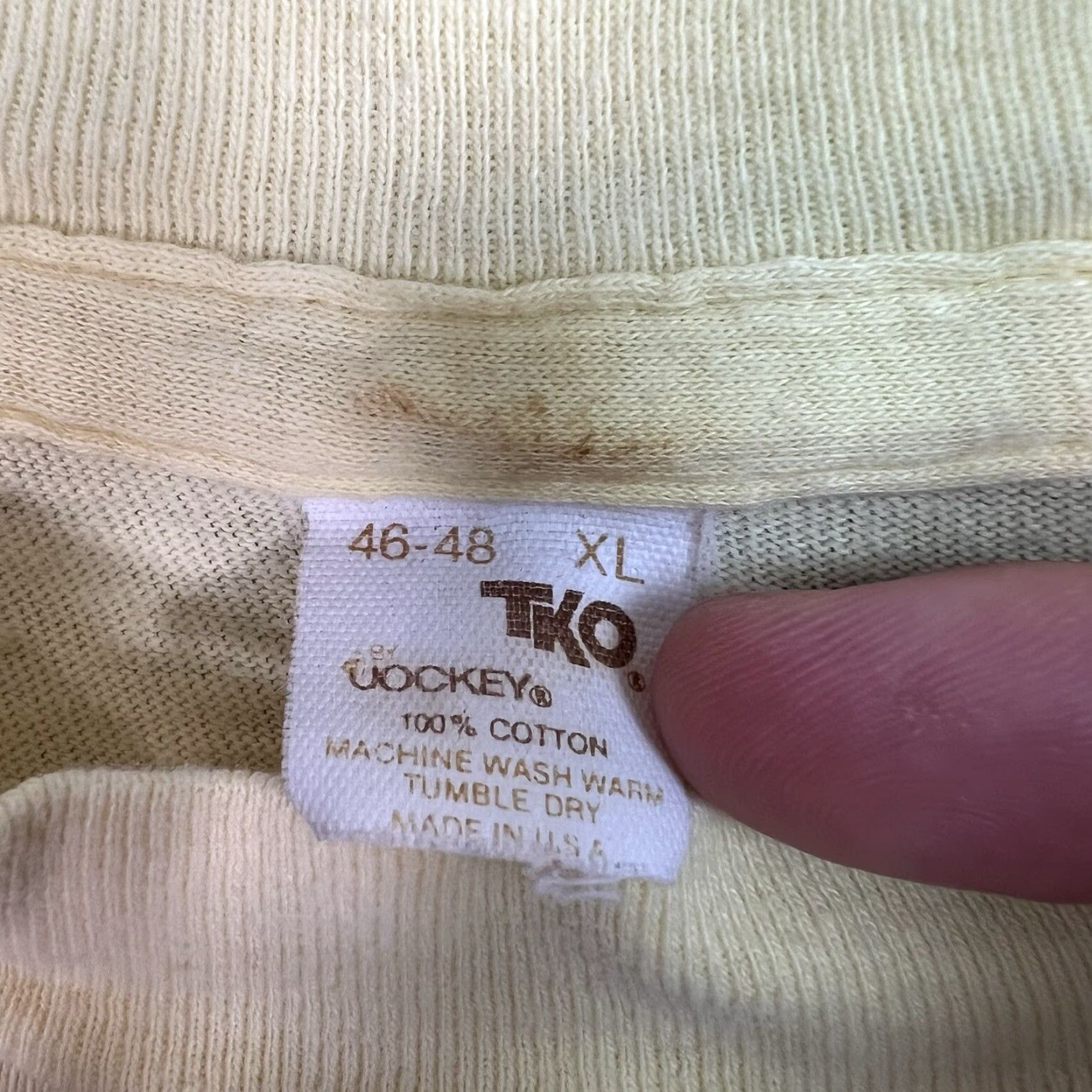 Jockey VINTAGE Can Am Road American Racing 1982 T Shirt Adult XL Yellow USA Made Mens XL Graphic Tee 1980s Sportswear/Beach Size US XL / EU 56 / 4 - 5 Thumbnail