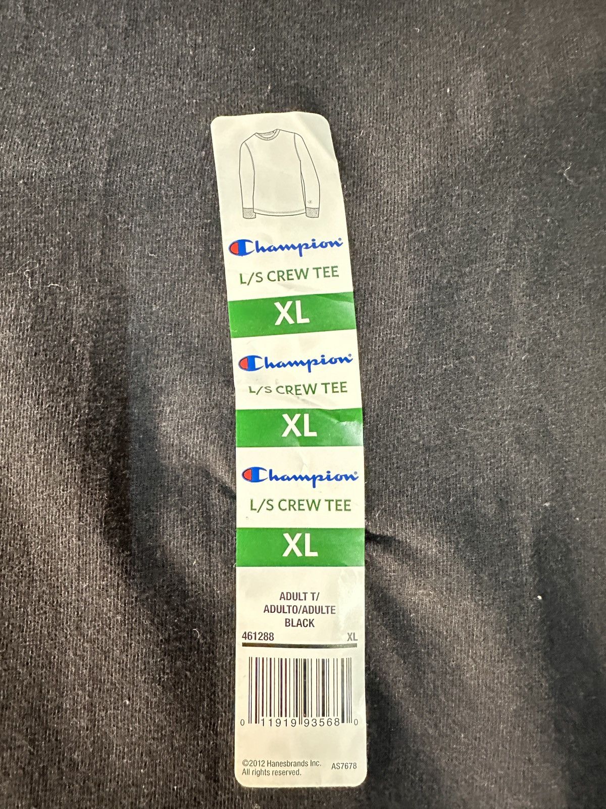 Champion × Vintage Vintage Champion Faded Long Sleeve T-Shirt Black Size US XL / EU 56 / 4 - 3 Thumbnail