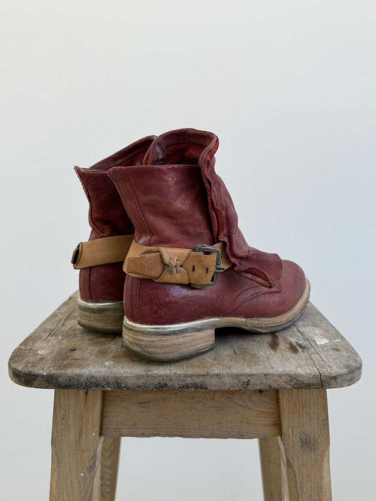 A.S.98 A.S. 98 If Six Was Nine Style Leather Boots Avant Garde Size US 7 / IT 37 - 8 Thumbnail