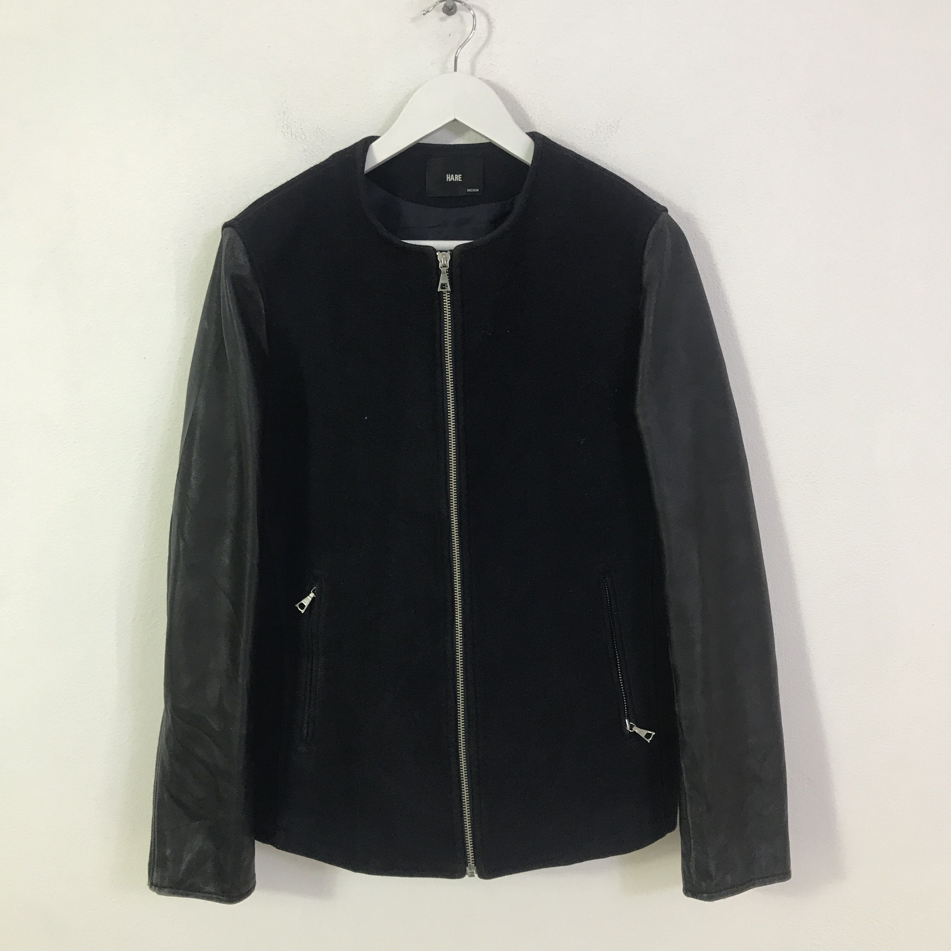 HARE Hare Sleeve Leather jacket K121B7 Size US M / EU 48-50 / 2 - 1 Thumbnail