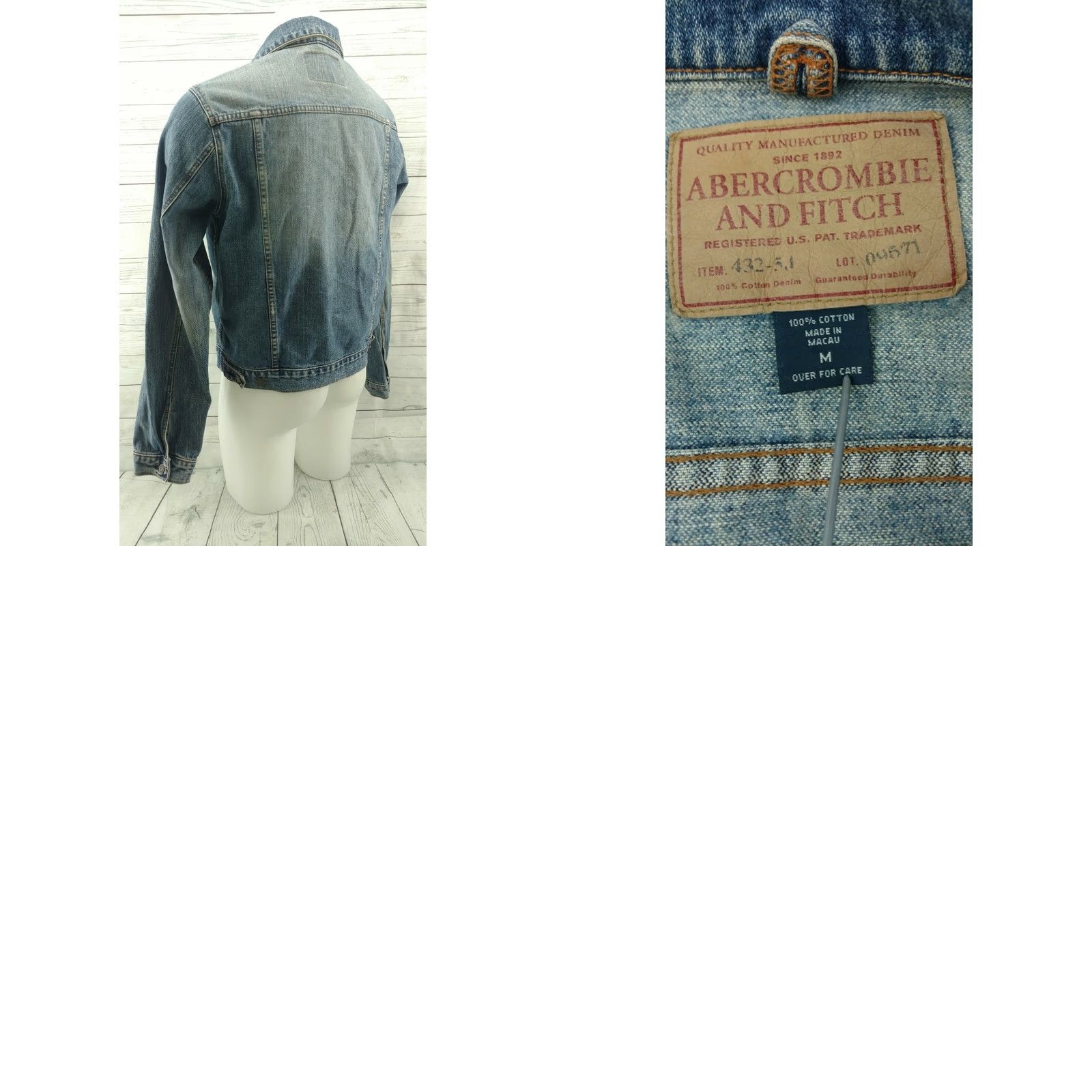 Abercrombie & Fitch Abercrombie & Fitch Denim Jean Jacket Women Medium Blue Regular Size M Size 32" / US 10 / IT 46 - 8 Thumbnail