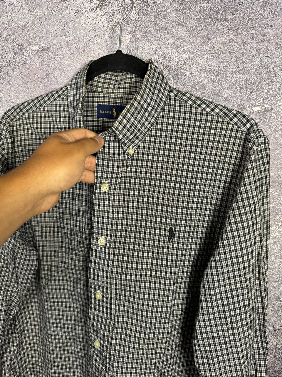 Polo Ralph Lauren Polo Ralph Lauren Gray Check Shirt Button Up Men's Madium Size US M / EU 48-50 / 2 - 7 Thumbnail