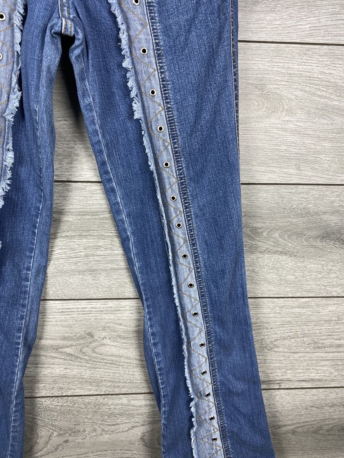 Miss Sixty Womans Miss Sixty Avant Garde Y2K Flared Jeans Size 29" - 5 Thumbnail
