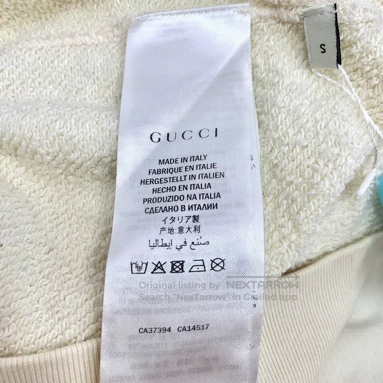 Gucci Gucci Beige letter cat sequin cotton round-neck long-sleev Size US S / EU 44-46 / 1 - 7 Thumbnail