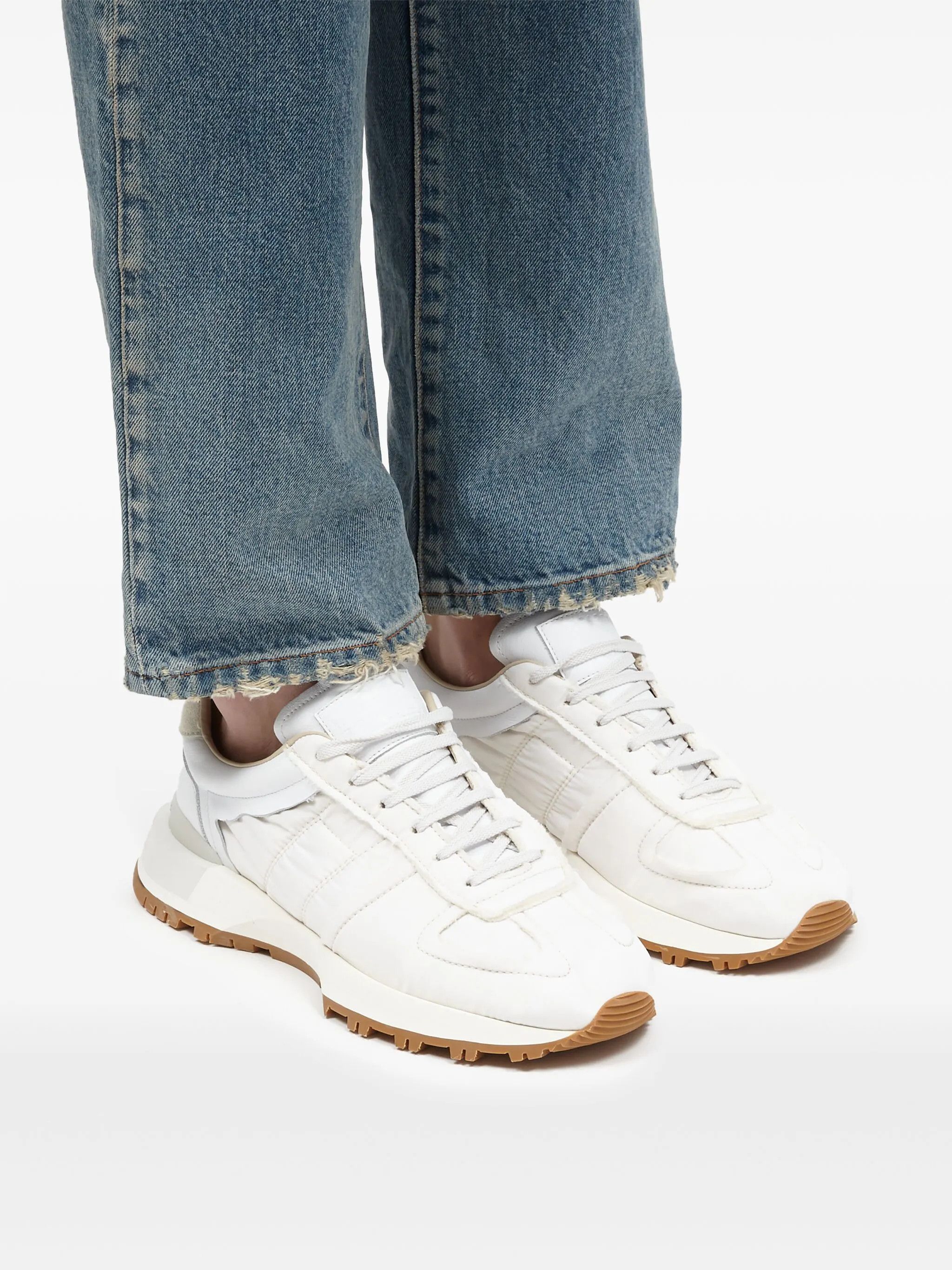 Maison Margiela os11x0326 50-50 Low-Top Sneakers in White Size US 9 / EU 42 - 6 Thumbnail