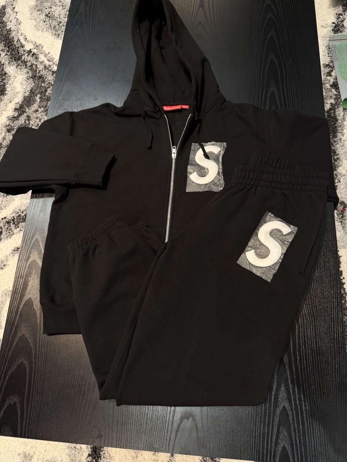 Supreme Supreme S Logo Zip Up Hooded Sweatshirt Black (Small) NEW Size US S / EU 44-46 / 1 - 10 Thumbnail