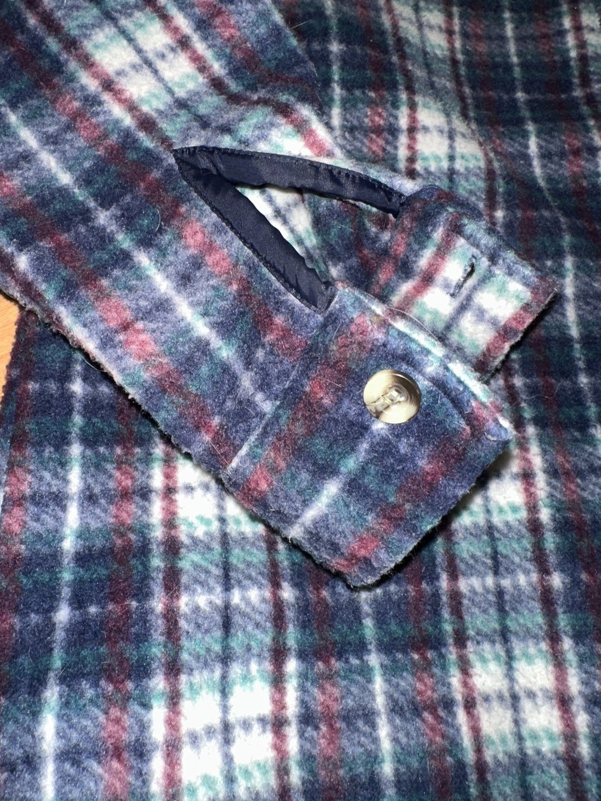 Vintage Vtg Plaid Fleece Flannel Size US L / EU 52-54 / 3 - 4 Thumbnail