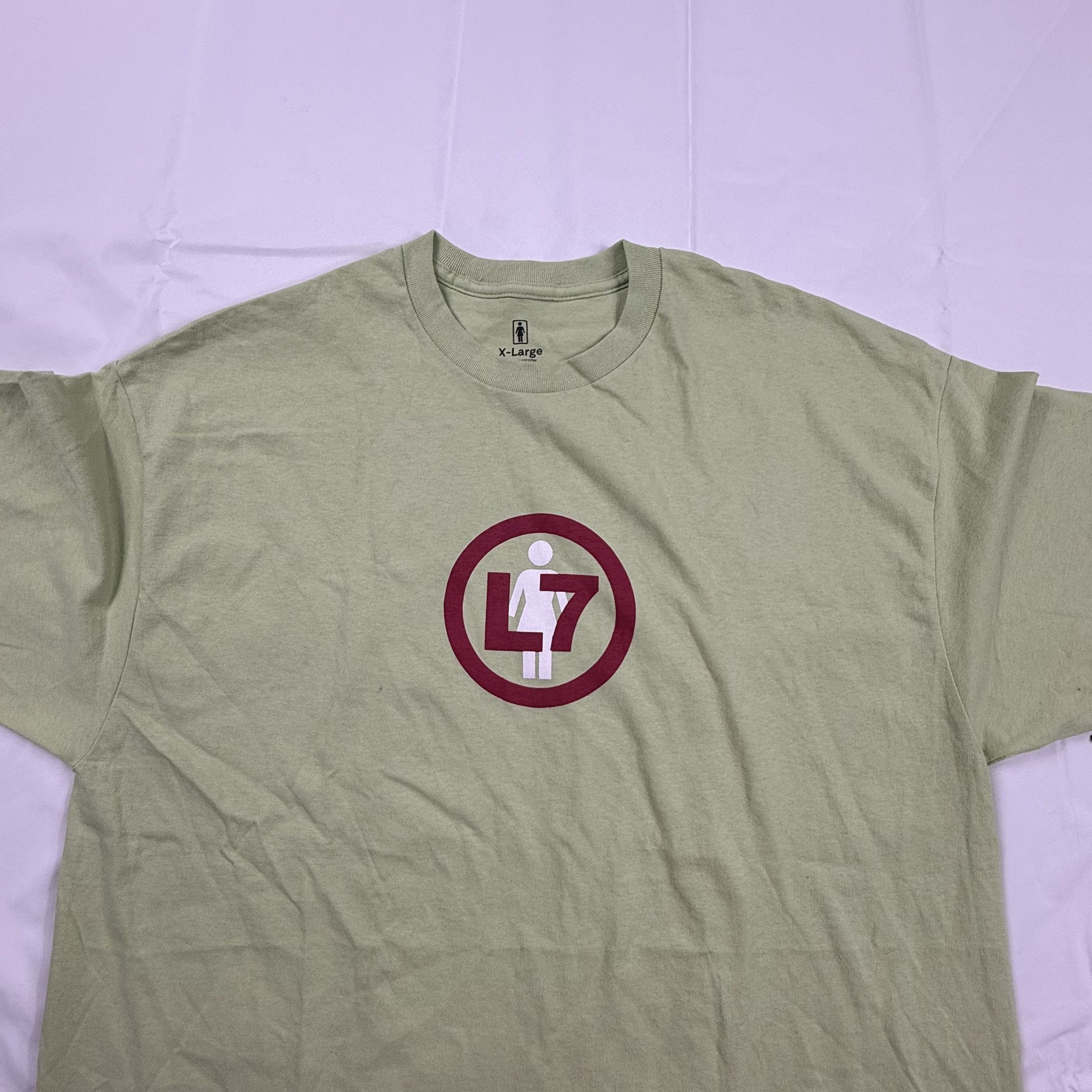 Girl Skateboards Girl Skateboards L7 Band Graphic T-Shirt Mens XL Sage Green Size US XL / EU 56 / 4 - 3 Thumbnail