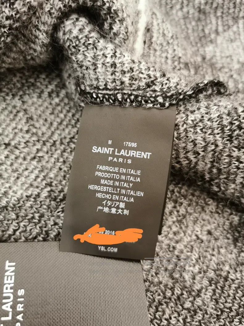 Saint Laurent Paris Saint Laurent Paris Herringbone Knit Cardigan i Size US M / EU 48-50 / 2 - 4 Thumbnail