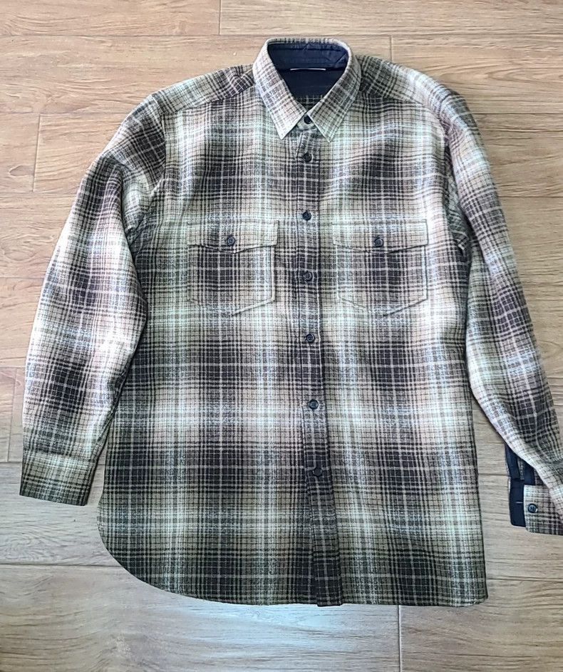 Saint Laurent Paris Saint Laurent Paris Saint Laurent 2013 Wool Flannel Shirt- Size US L / EU 52-54 / 3 - 1 Thumbnail