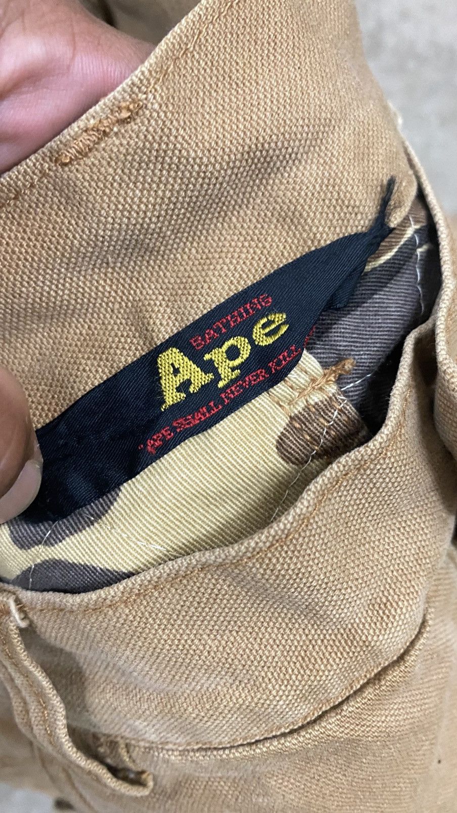 Bape × Vintage 🔥 Rare 🔥 Vintage BAPE Carpenters Pants For Winter Wear Size US 34 / EU 50 - 8 Thumbnail