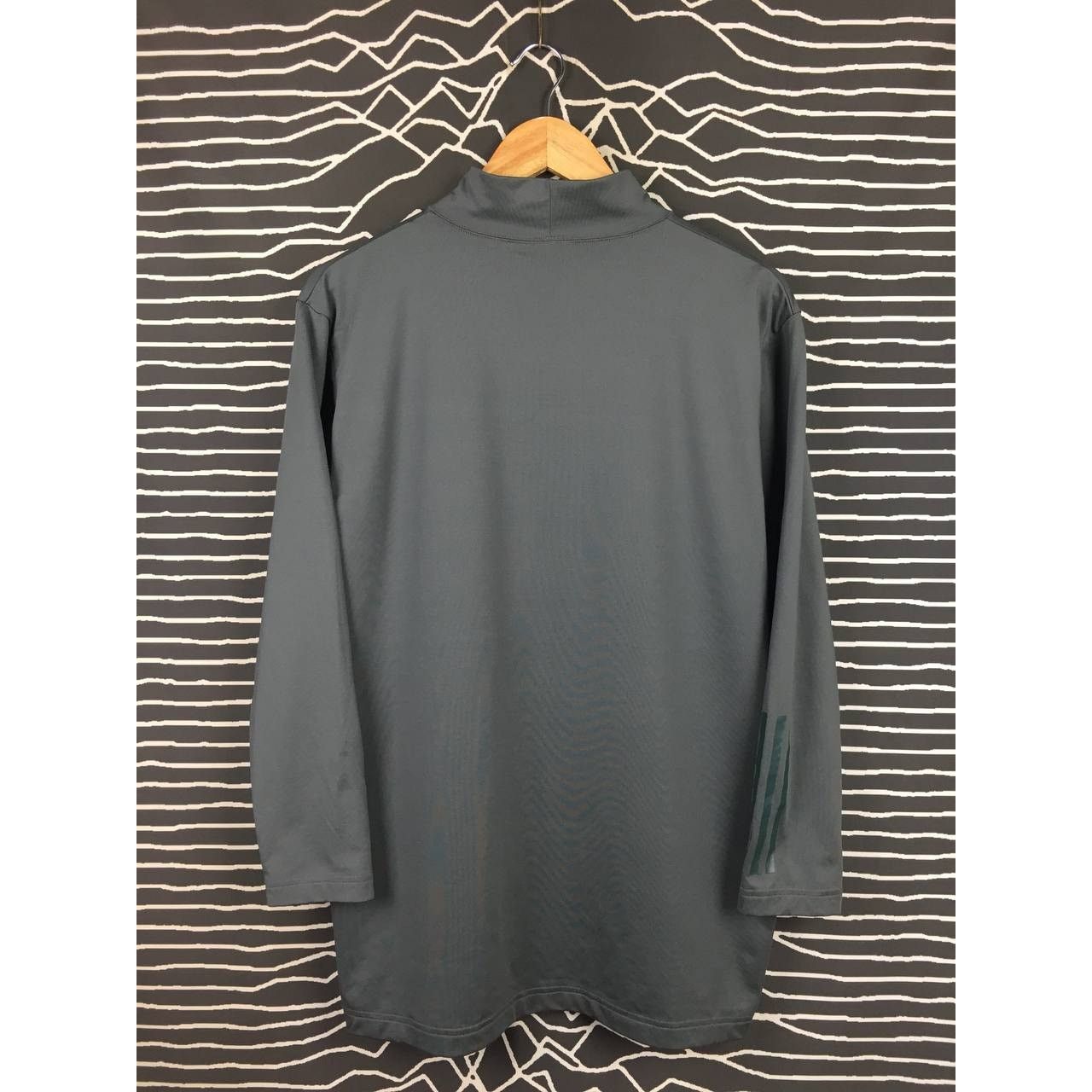 Adidas Adidas Small Logo Turtleneck Long Sleeve Activewear Tee Size US M / EU 48-50 / 2 - 7 Thumbnail