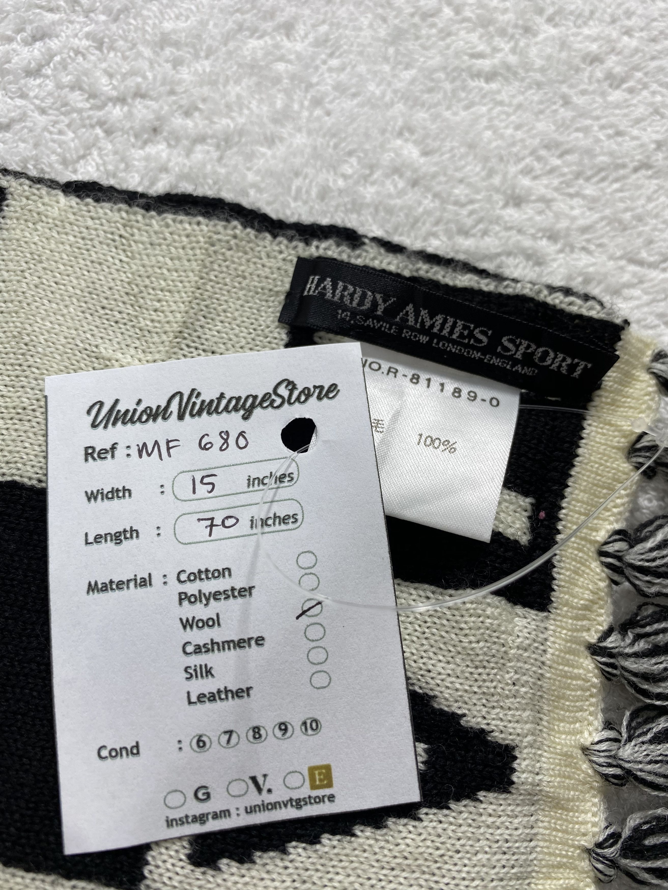 Hardy Amies Vintage Hardy Amies Scarf/Muffler/Neckwear MF680 Size ONE SIZE - 4 Thumbnail