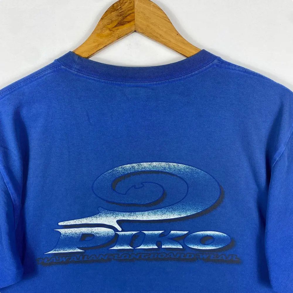 Vintage Vintage 90's PIKO Hawaiian Longboard Wear Faded Surf Tee Size US M / EU 48-50 / 2 - 2 Thumbnail