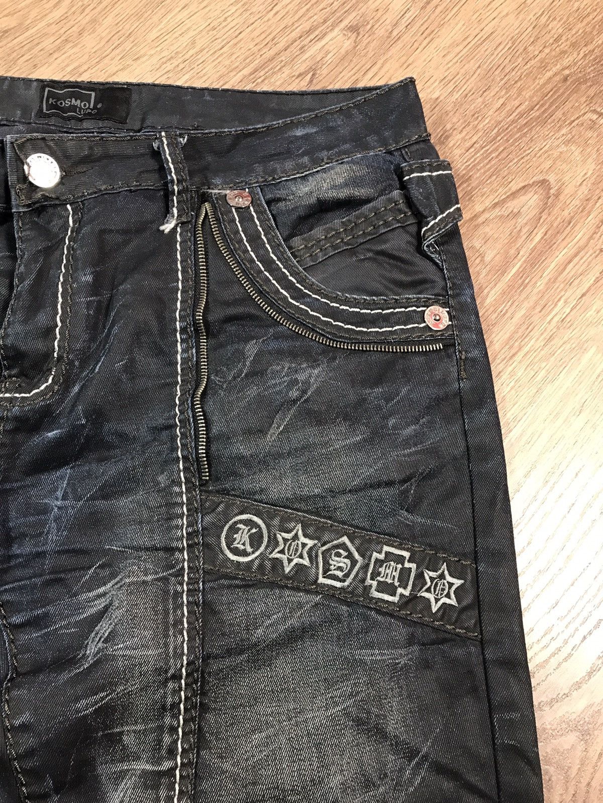 Vintage Vintage Kosmo Lupo Distressed Denim Pants Size US 38 / EU 54 - 5 Thumbnail