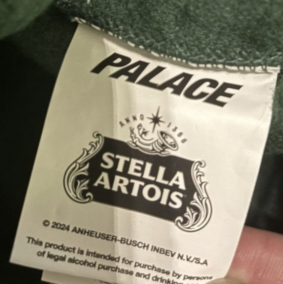 Palace Palace Stella Artois Hooded Sweatshirt Pine Green size Med Size US M / EU 48-50 / 2 - 8 Thumbnail