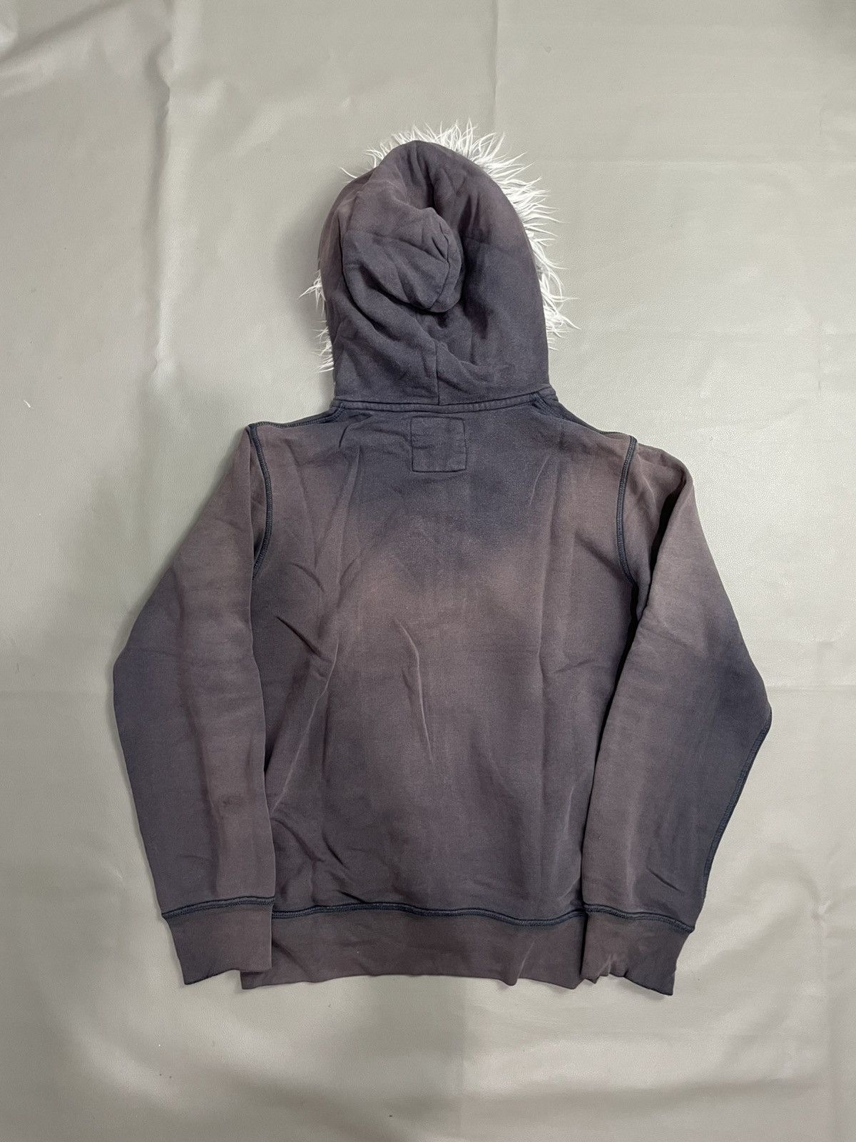 Japanese Brand Japanese Sun faded Fur Hoodie Size US M / EU 48-50 / 2 - 3 Thumbnail