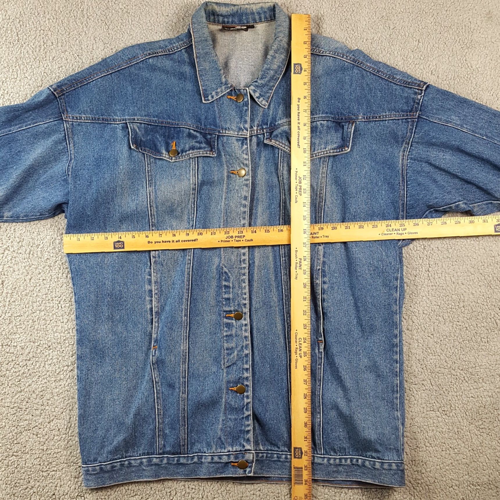 Denime VINTAGE Women's Small Denim Jacket Casual Western Grunge Biker 80s Y2K Cotton Blue Size 28" / US 6 / IT 42 - 5 Thumbnail