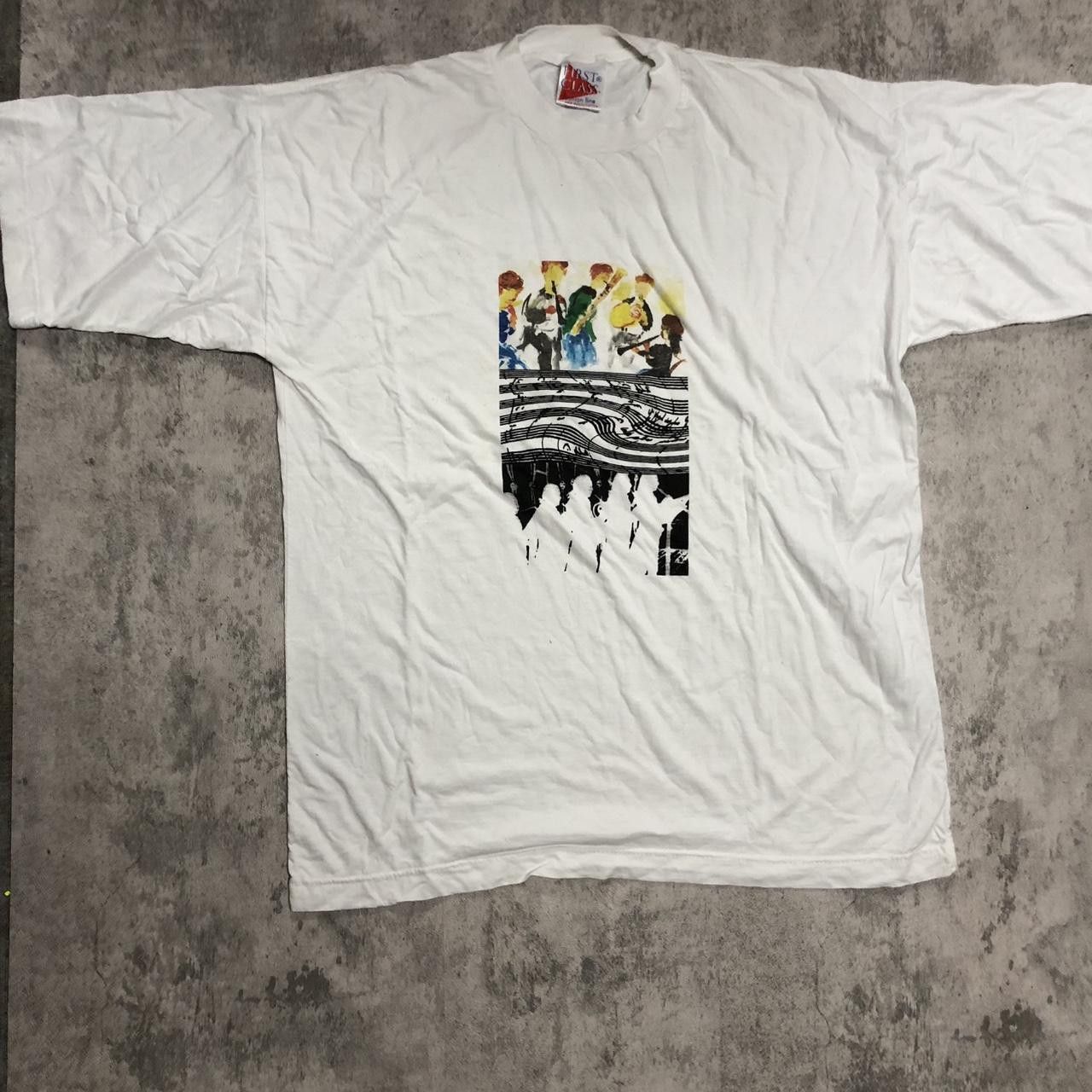Other 1980s vintage white single stitch band tee bandtee Size US L / EU 52-54 / 3 - 1 Thumbnail