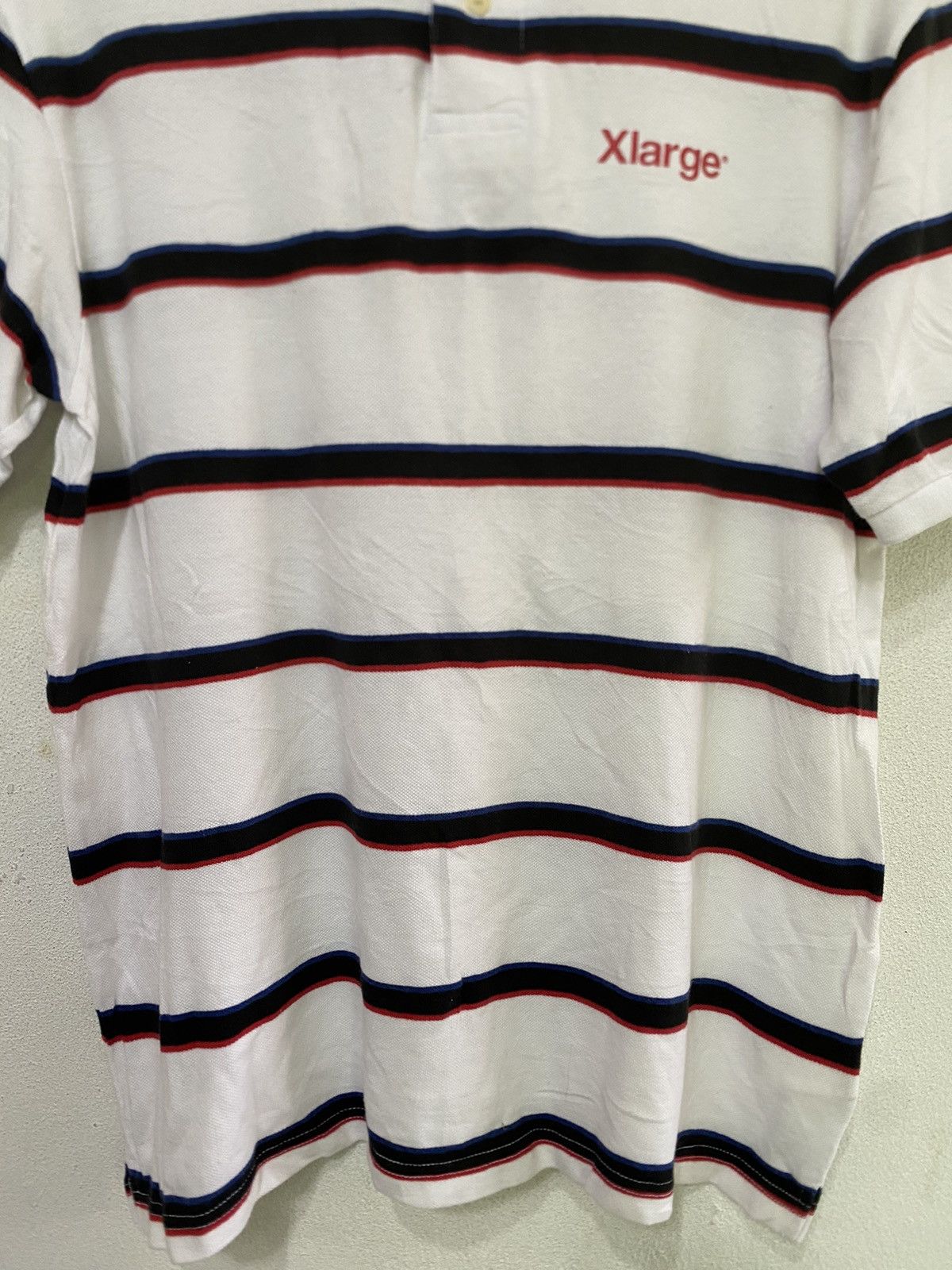 Japanese Brand × Xlarge X Large Collar T Shirt Blue Striped Size US L / EU 52-54 / 3 - 3 Thumbnail