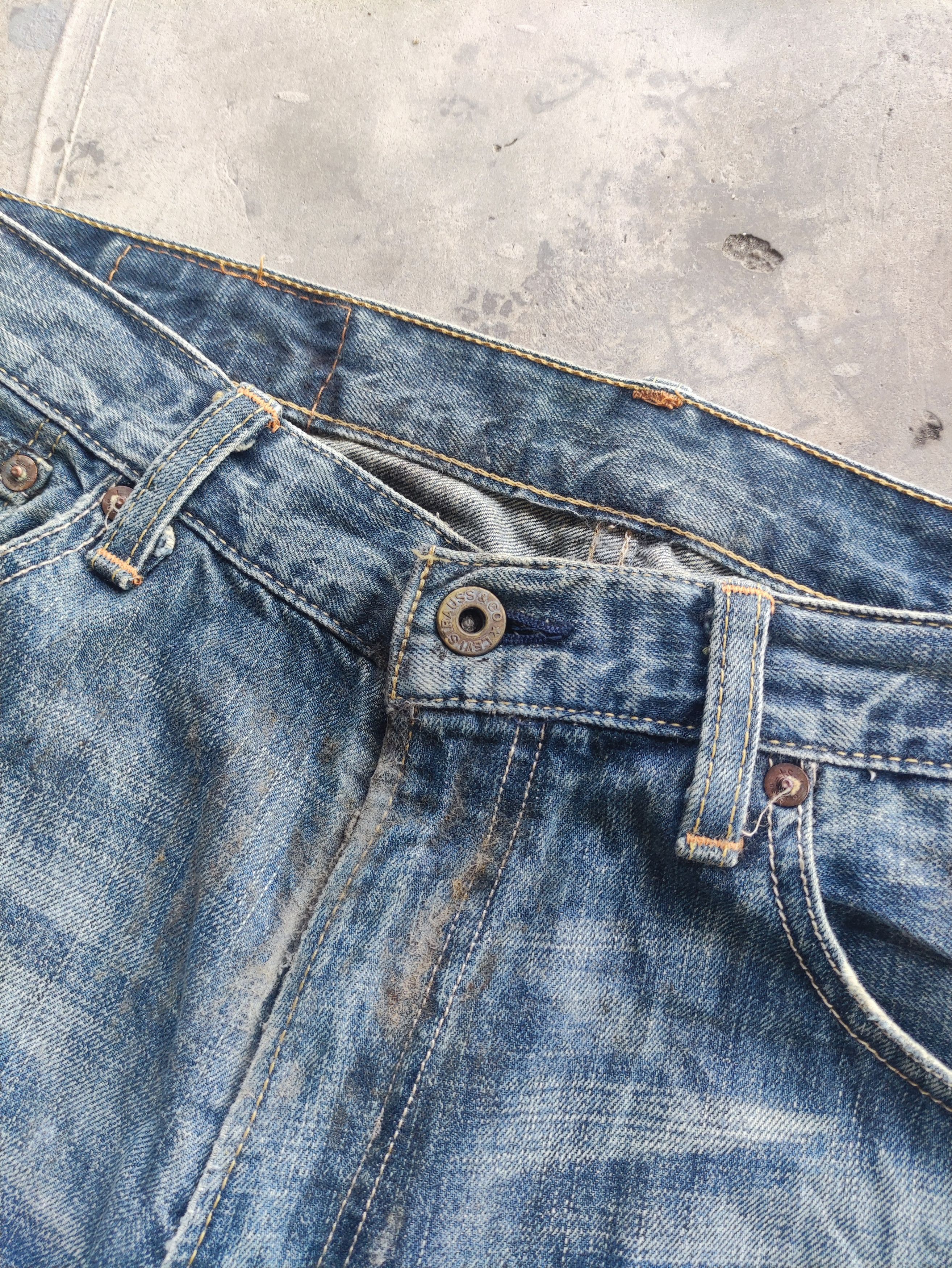 Levi's Vintage Levi's Baggy Jean Faded Distress Pants Size US 34 / EU 50 - 5 Thumbnail