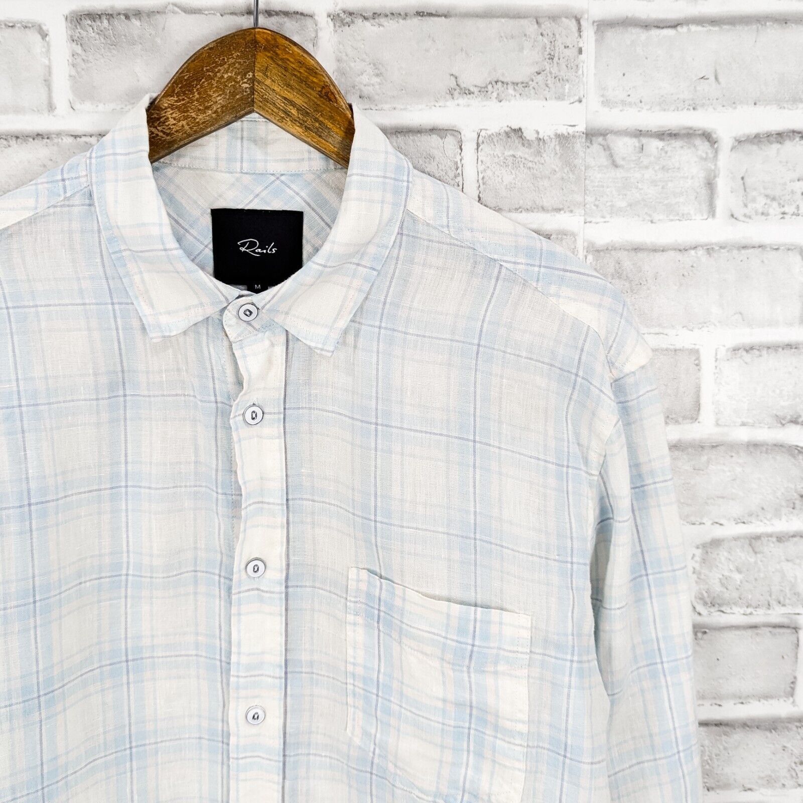 Rails Rails Linen Havana Button down Shirt in Halo Turquoise taffy Size US M / EU 48-50 / 2 - 2 Thumbnail