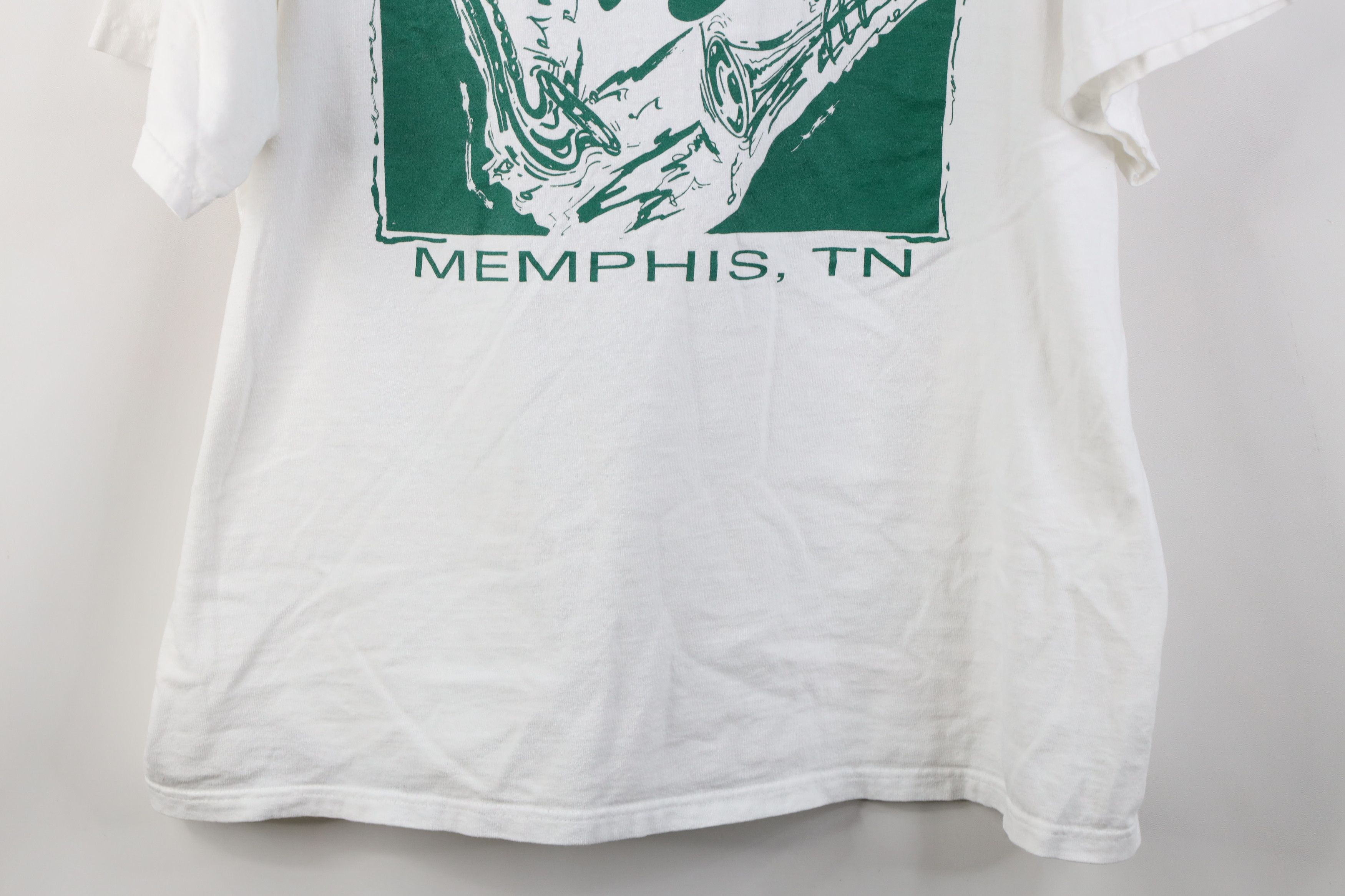 Vintage Vintage 90s Y2K Streetwear Street Memphis Jazz Music T-Shirt Size XL / US 12-14 / IT 48-50 - 3 Thumbnail