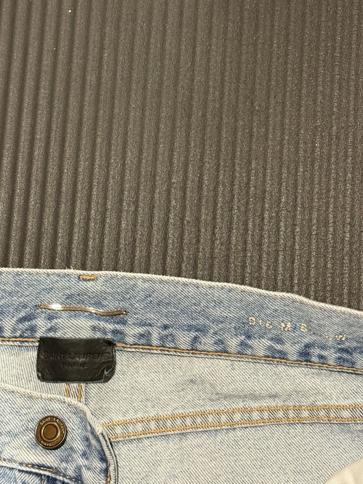Saint Laurent Paris SLP D16 Washed Denim Jeans Size US 31 - 4 Thumbnail