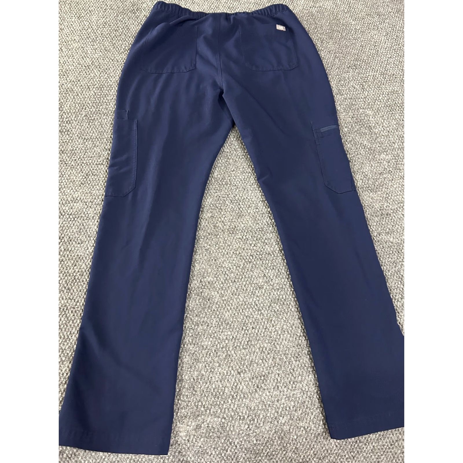 Vintage FIGS Pants Womens M Blue Jogger Scrub Technical Collection Pockets Zipper Logo Modern Workwear Size 32" / US 10 / IT 46 - 7 Thumbnail