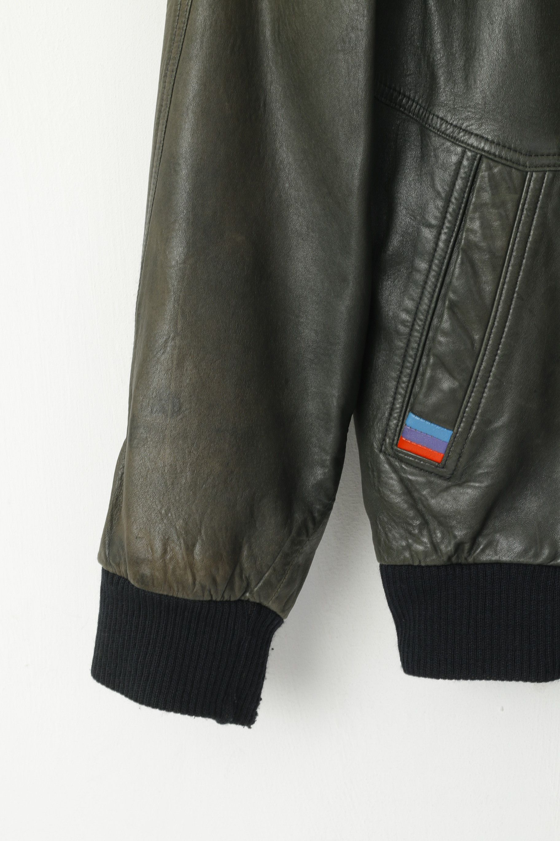 BMW BMW Men 50 M Bomber Jacket Leather Biker M Style V2602 Size US M / EU 48-50 / 2 - 8 Thumbnail
