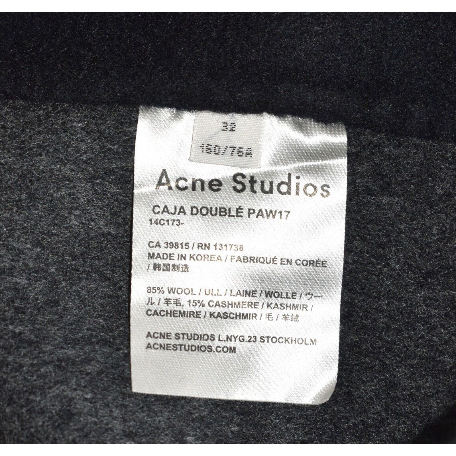 Acne Studios ACNE STUDIOS Grey Chevron Wool Cashmere Funnel Jacket Sz 32 Size XXS / US 00 / IT 34 - 6 Thumbnail