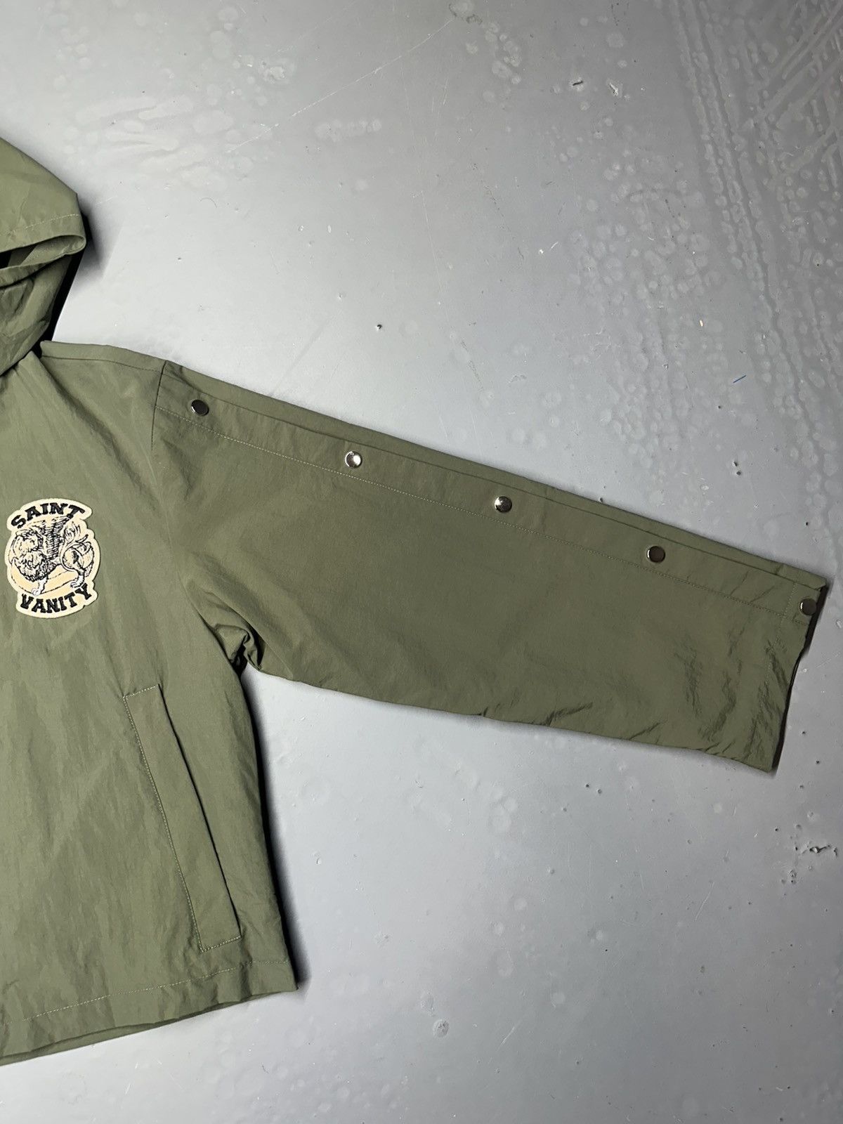 Saint Vanity Saint Vanity “Army green” Hooded Nylon Jacket Size US L / EU 52-54 / 3 - 2 Thumbnail