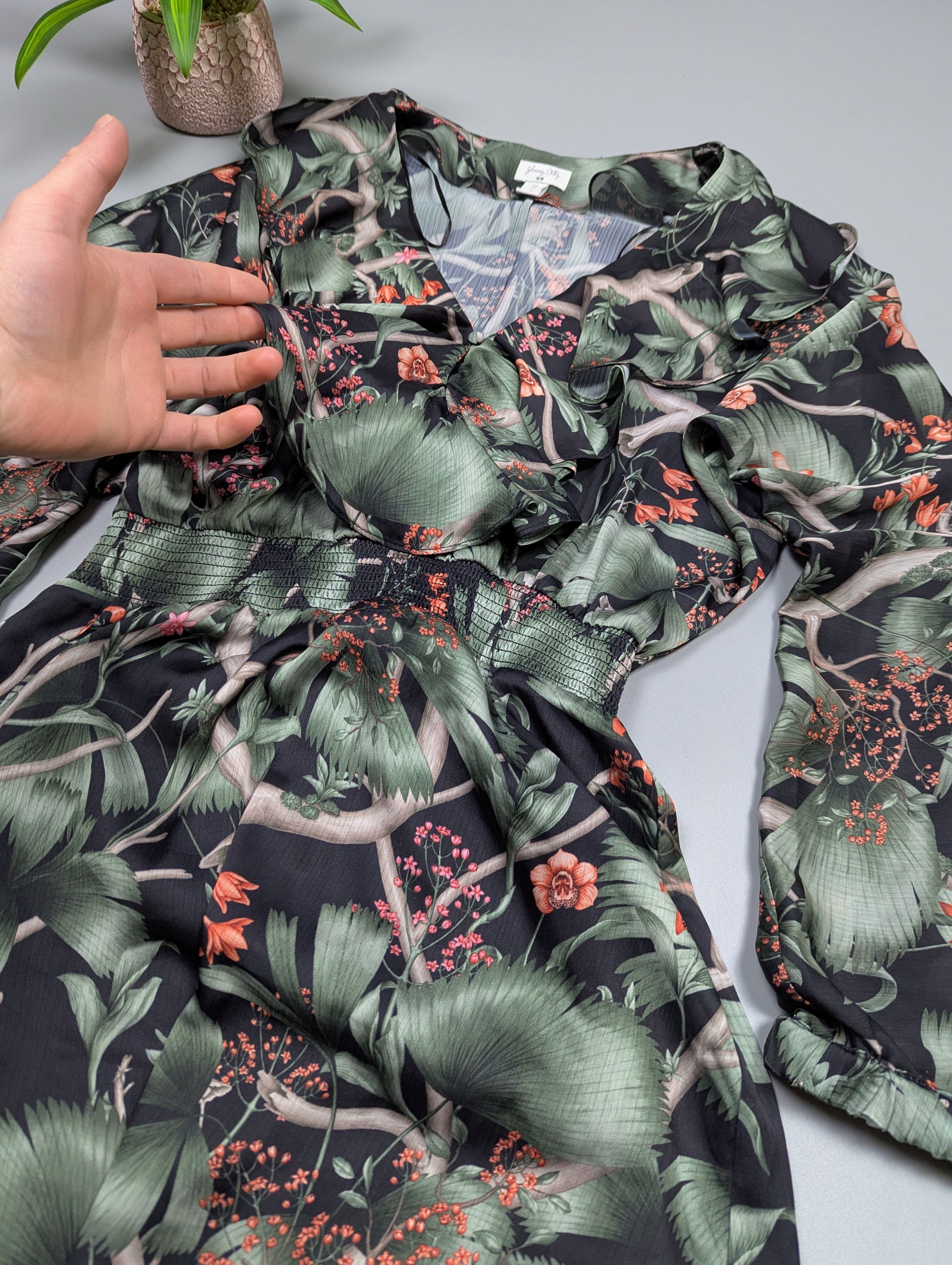 Johanna Ortiz Johanna Ortiz x H&M Floral Mini Dress Puffed Sleeves Size S / US 4 / IT 40 - 8 Thumbnail