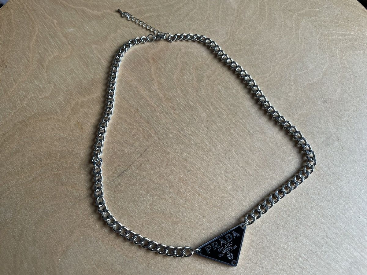 Jewelry Prada Symbole Reworked Pendant Prada Necklace Size ONE SIZE - 9 Thumbnail