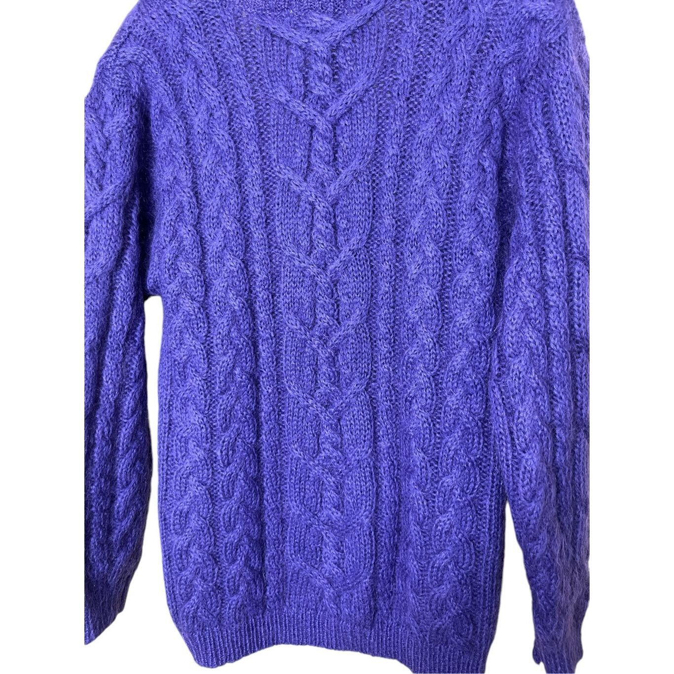 Northern Isles Vintage Northern Isles Purple Mohair Wool Blend Sweater Size Size S / US 4 / IT 40 - 6 Thumbnail