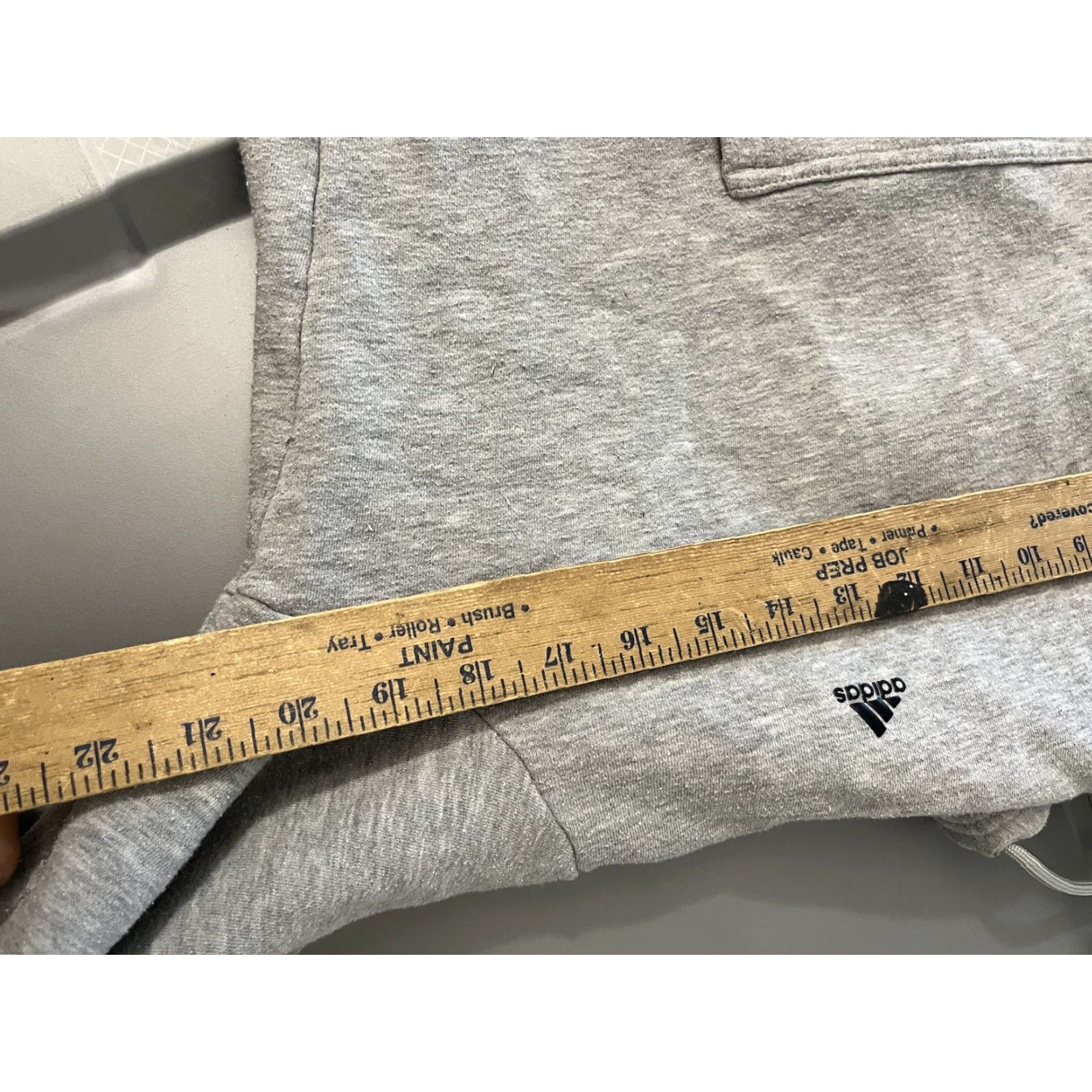 Adidas Adidas Hoodie Mens Large Sports Pockets Outdoors Long Sleeve Grey Color Knit Cotton Pullover All Seasons Hooded Pockets Sports Size US L / EU 52-54 / 3 - 5 Thumbnail