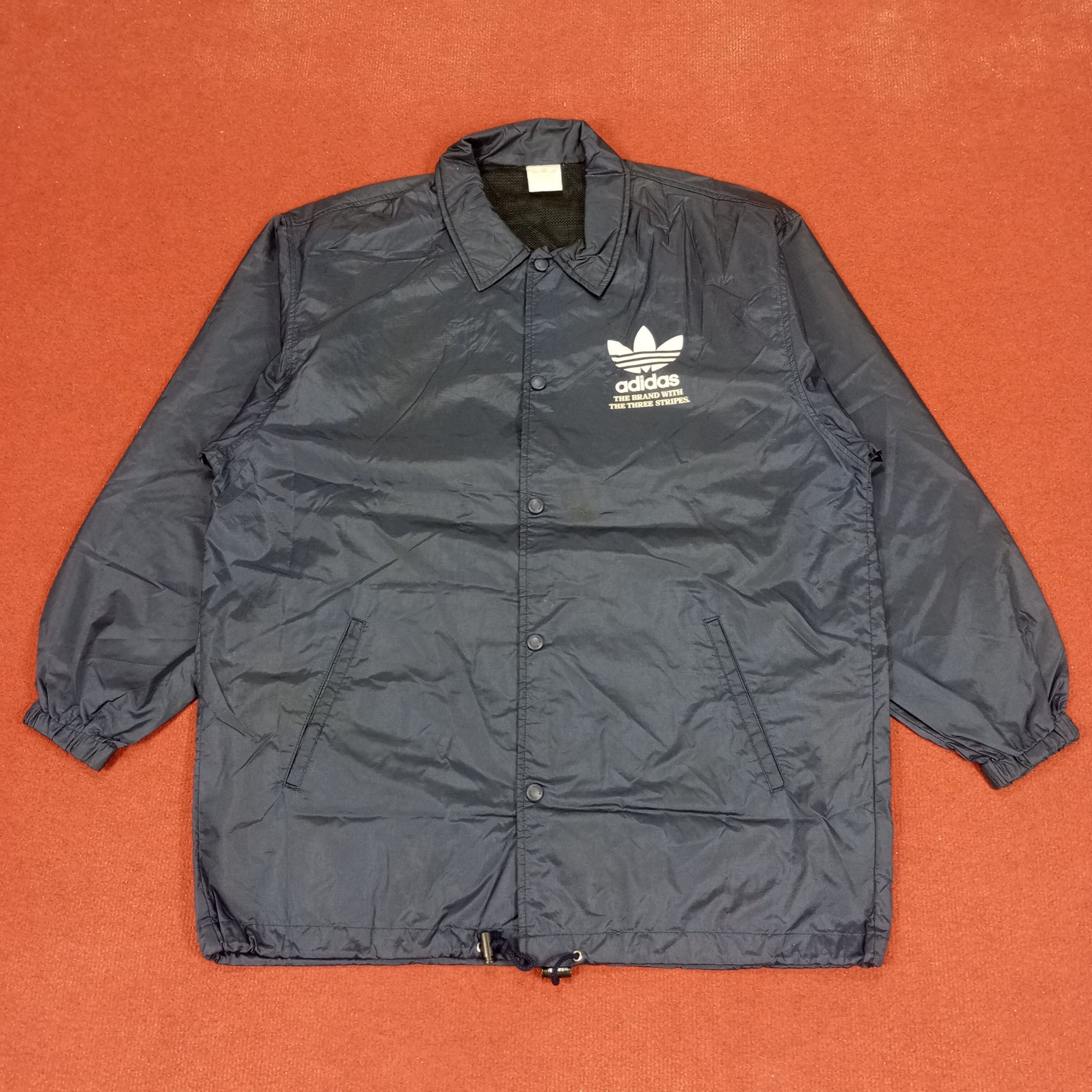 Adidas × Vintage Adidas Big Logo Design Sportswear Style Jacket Size US XL / EU 56 / 4 - 3 Thumbnail