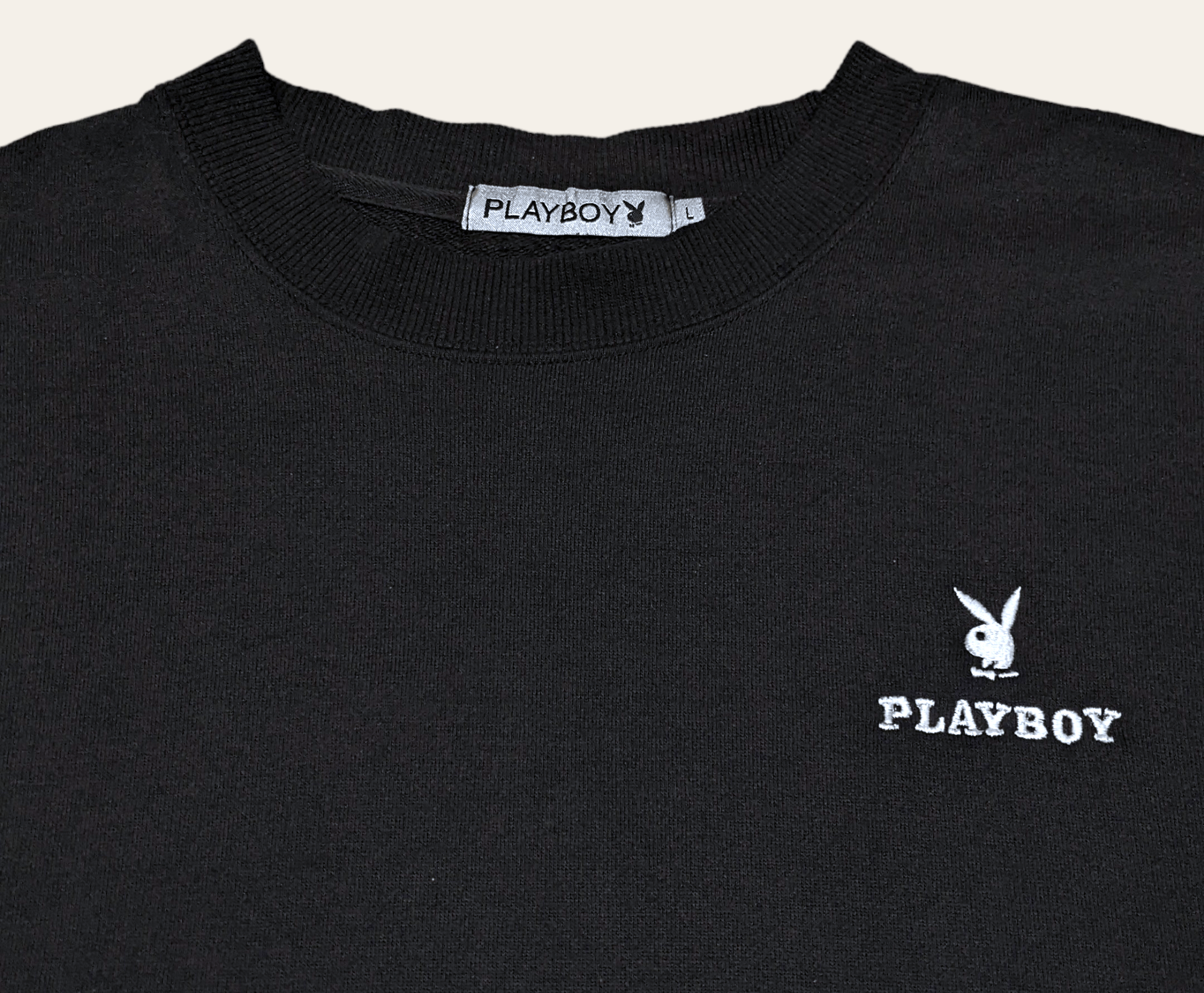 Playboy × Vintage Vintage 90s Playboy Spellout Big Logo Embroidered Sweatshirt Size US L / EU 52-54 / 3 - 7 Thumbnail