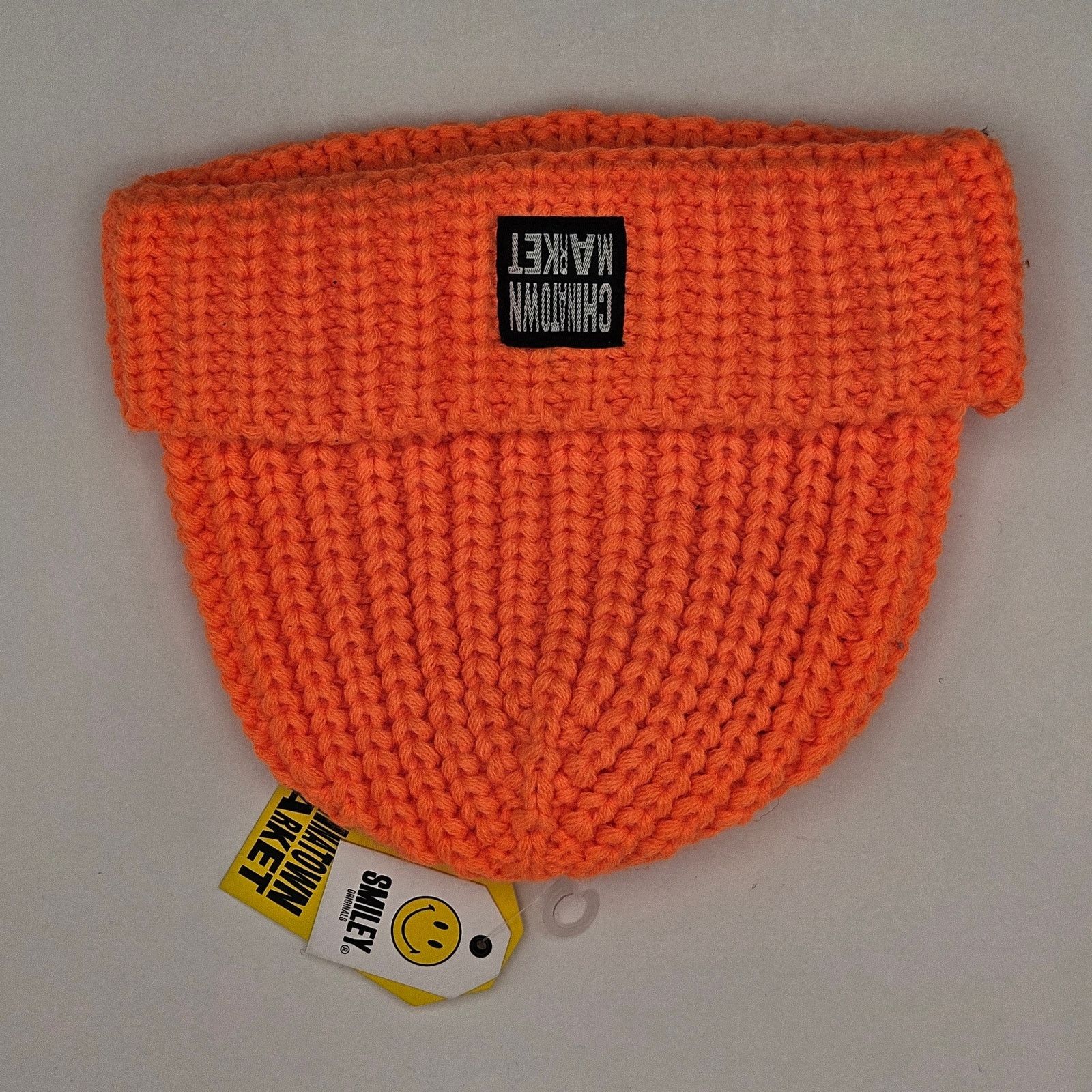 Market CHINATOWN MARKET X SMILEY BRIGHT ORANGE BEANIE NWT VINTAGE Size ONE SIZE - 2 Thumbnail