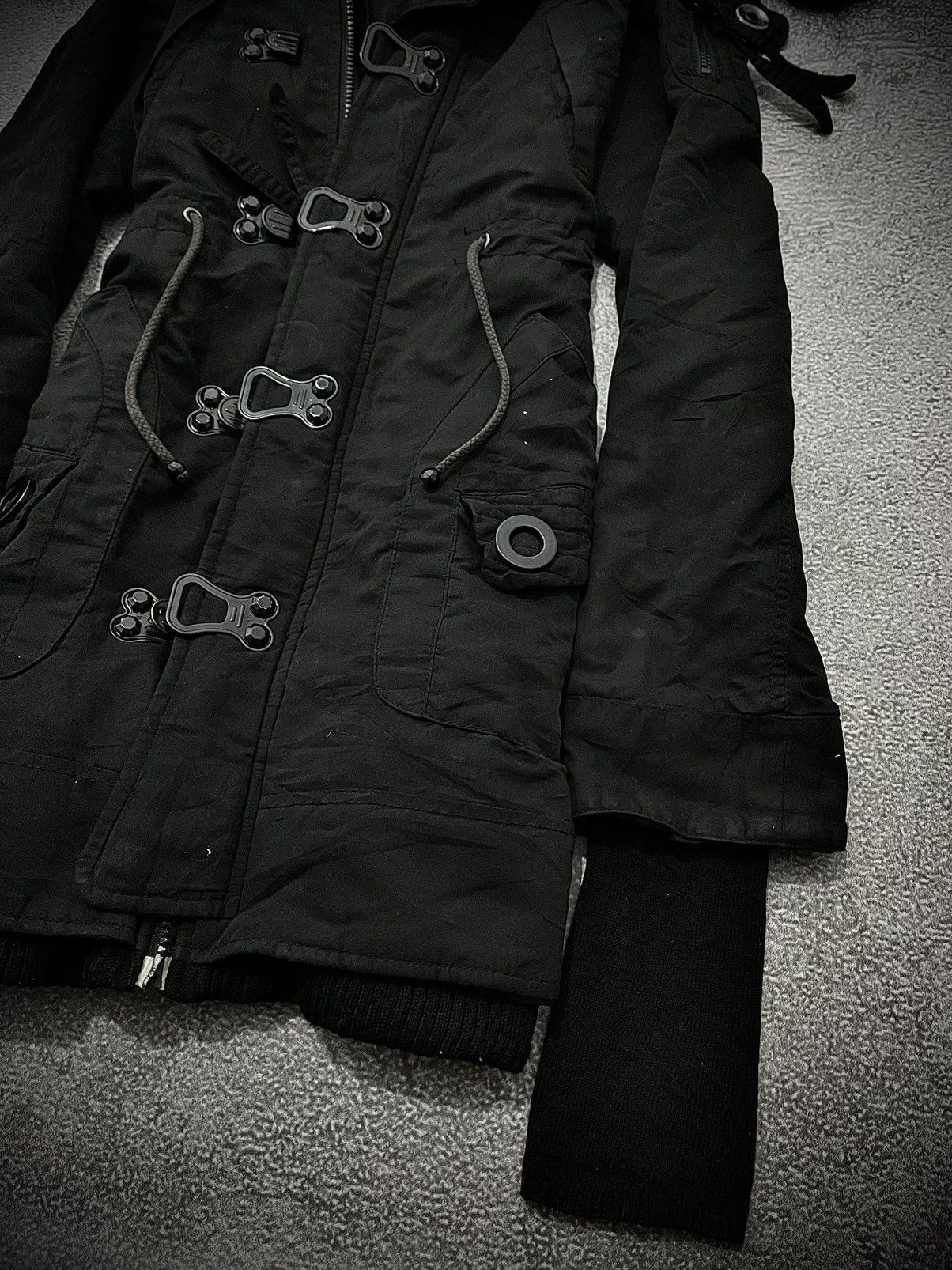 SLY 2000s SLY Racoon Bondage Punk Fur Jacket Size US M / EU 48-50 / 2 - 3 Thumbnail