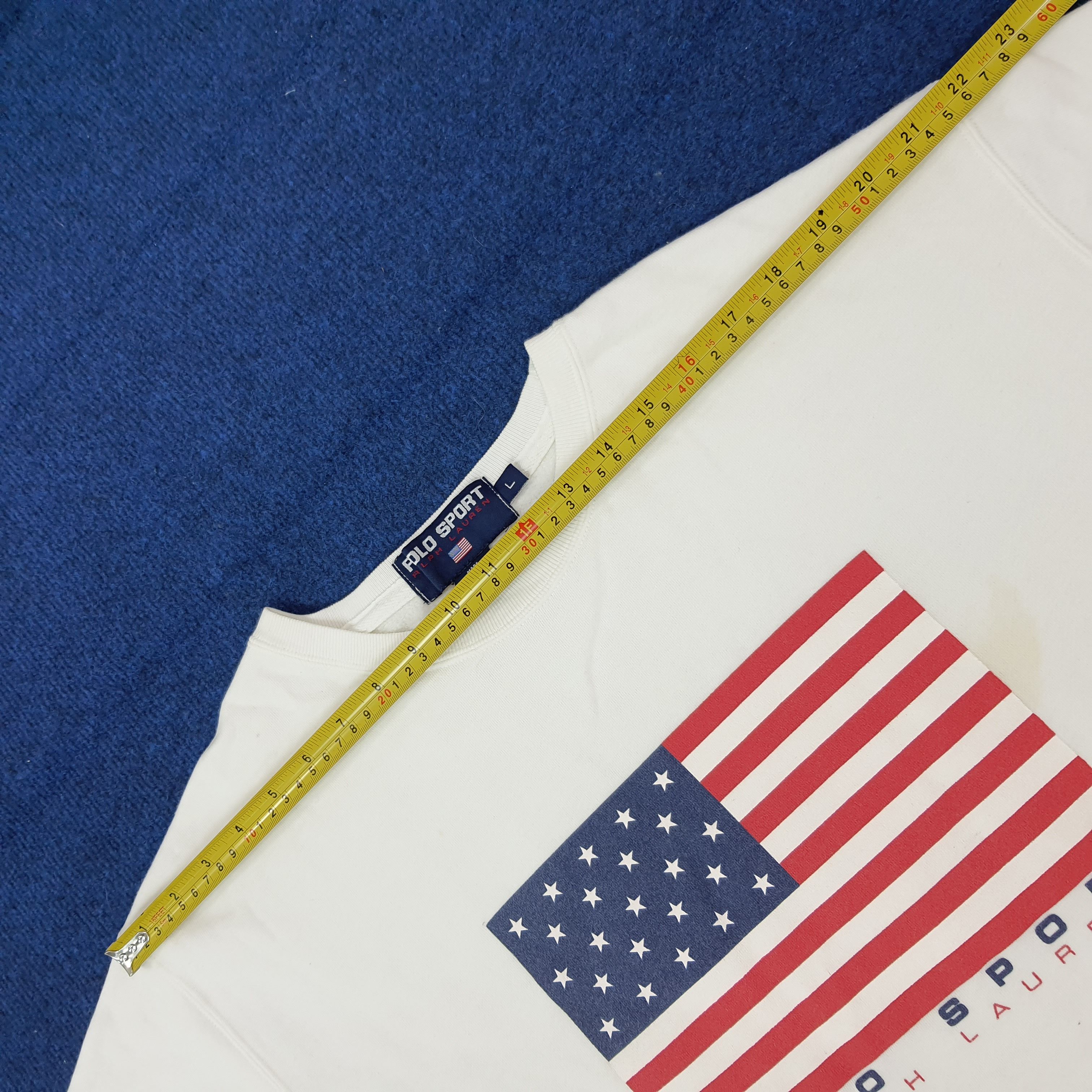 Polo Ralph Lauren Vintage Polo Sport Ralph Lauren Flag Sweatshirt C227N16 Size US XL / EU 56 / 4 - 9 Thumbnail