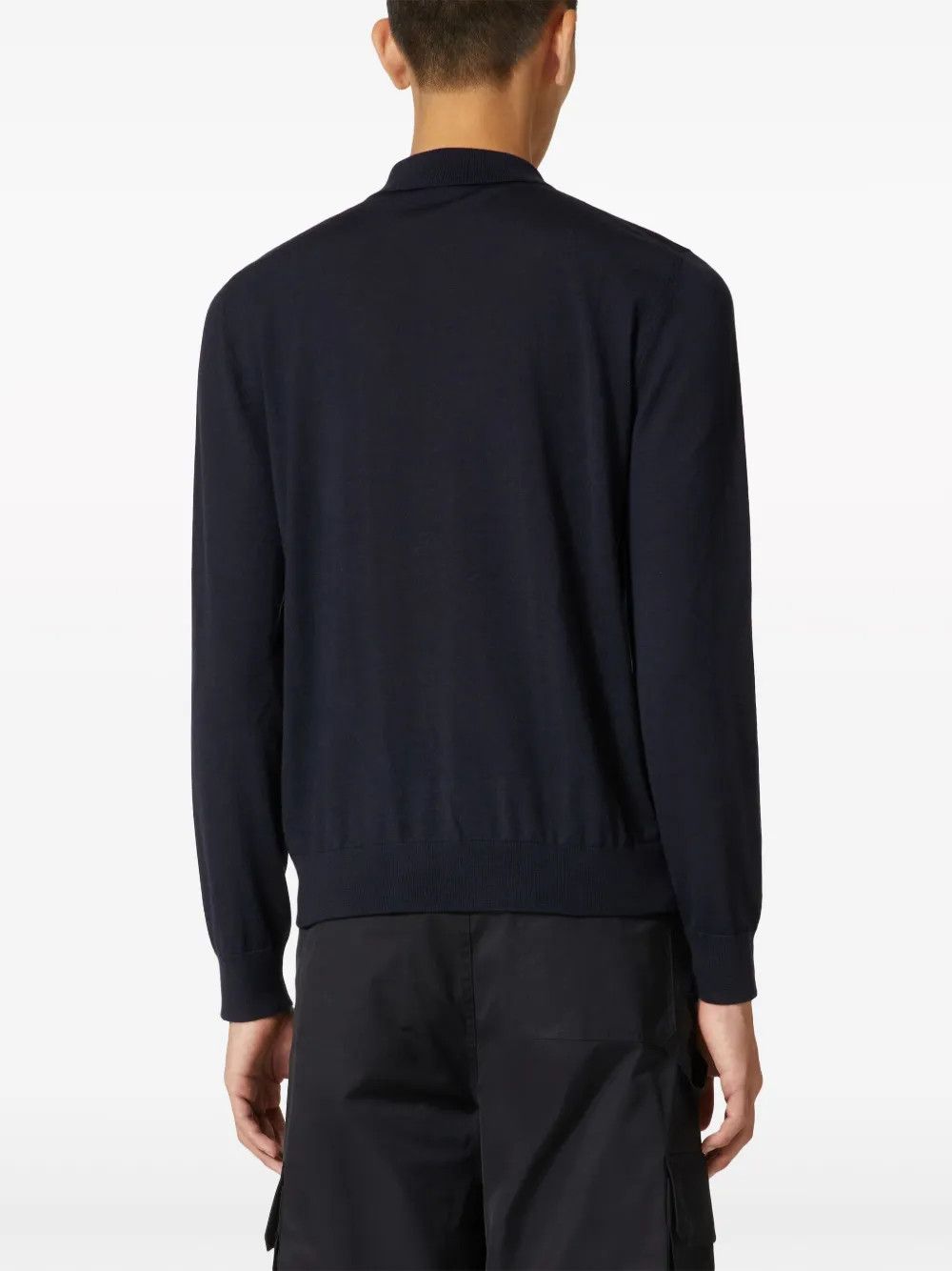 Valentino o1y0525 Logo Polo Shirt in Midnight Blue Size US L / EU 52-54 / 3 - 3 Thumbnail
