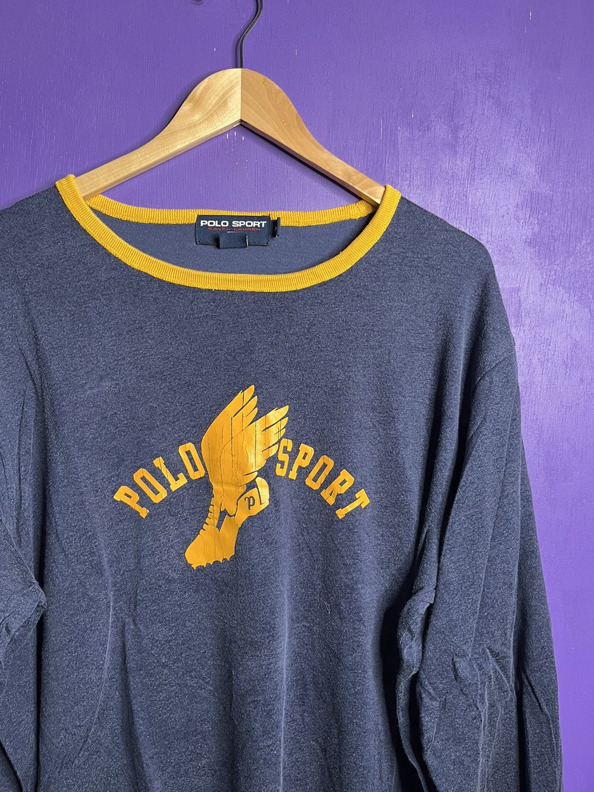 Polo Ralph Lauren × Vintage Vintage ‘00s Polo sport p wing long-sleeve t-shirt Size US XL / EU 56 / 4 - 3 Thumbnail