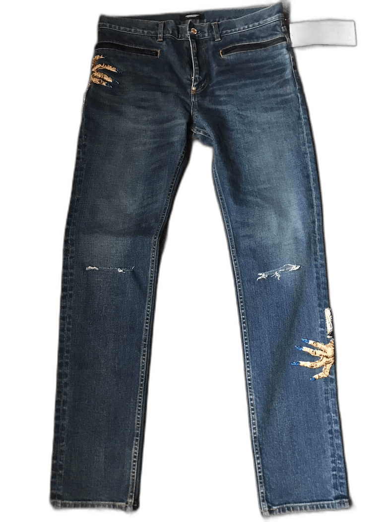 Undercover Undercover Ghost Hand Embroidered Jeans Size US 30 / EU 46 - 1 Thumbnail