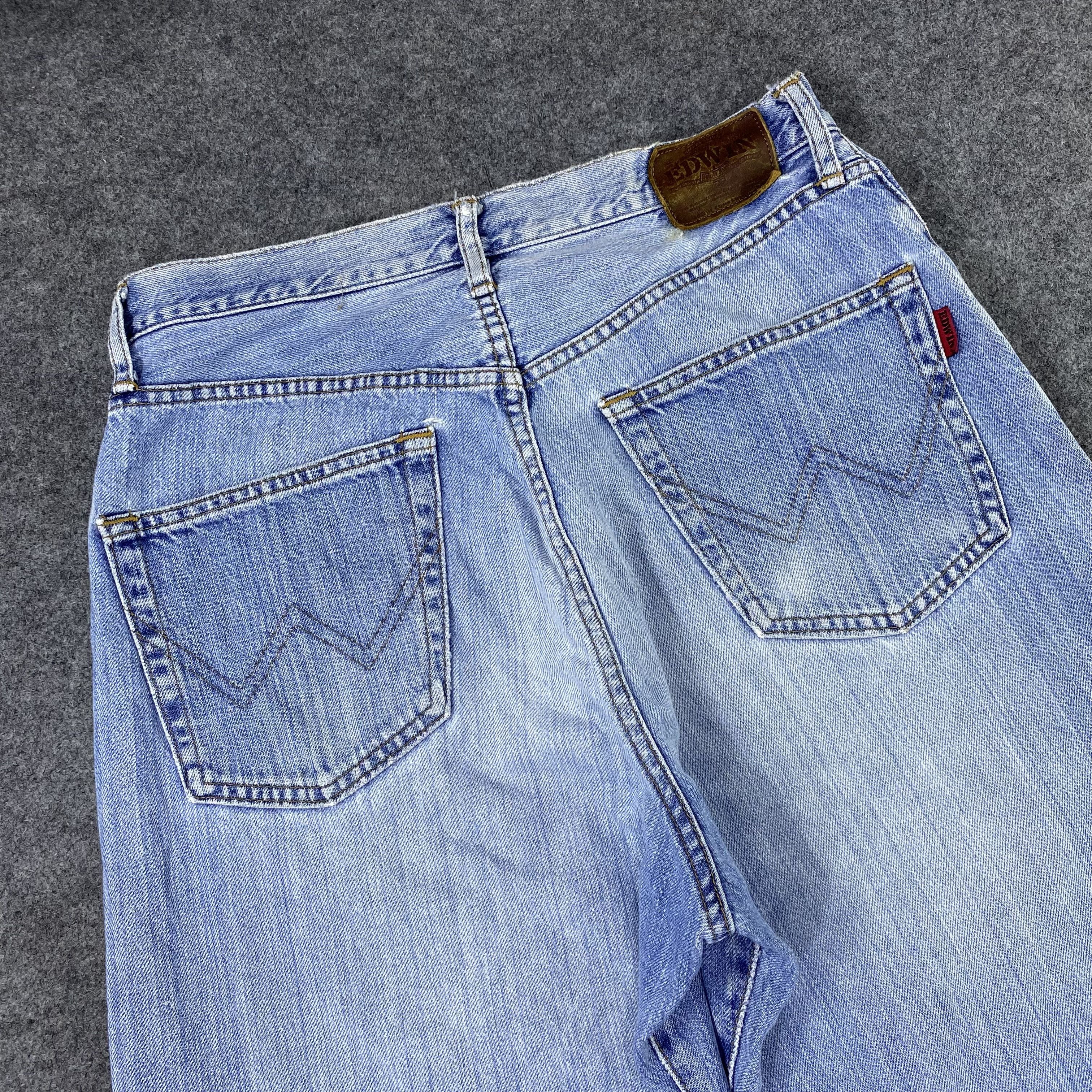 Edwin × Japanese Brand × Jean EDWIN baggy Blue Wash jeans-J1182 Size US 30 / EU 46 - 6 Thumbnail