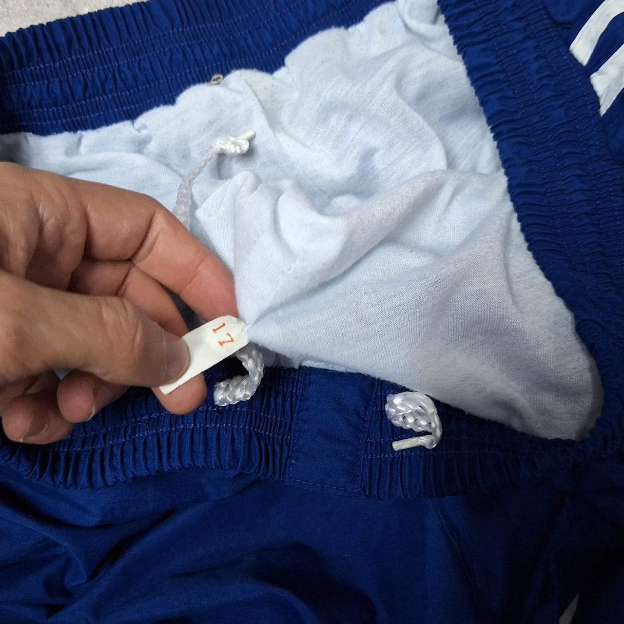 Adidas Adidas blue and white track pants Size US 34 / EU 50 - 4 Thumbnail