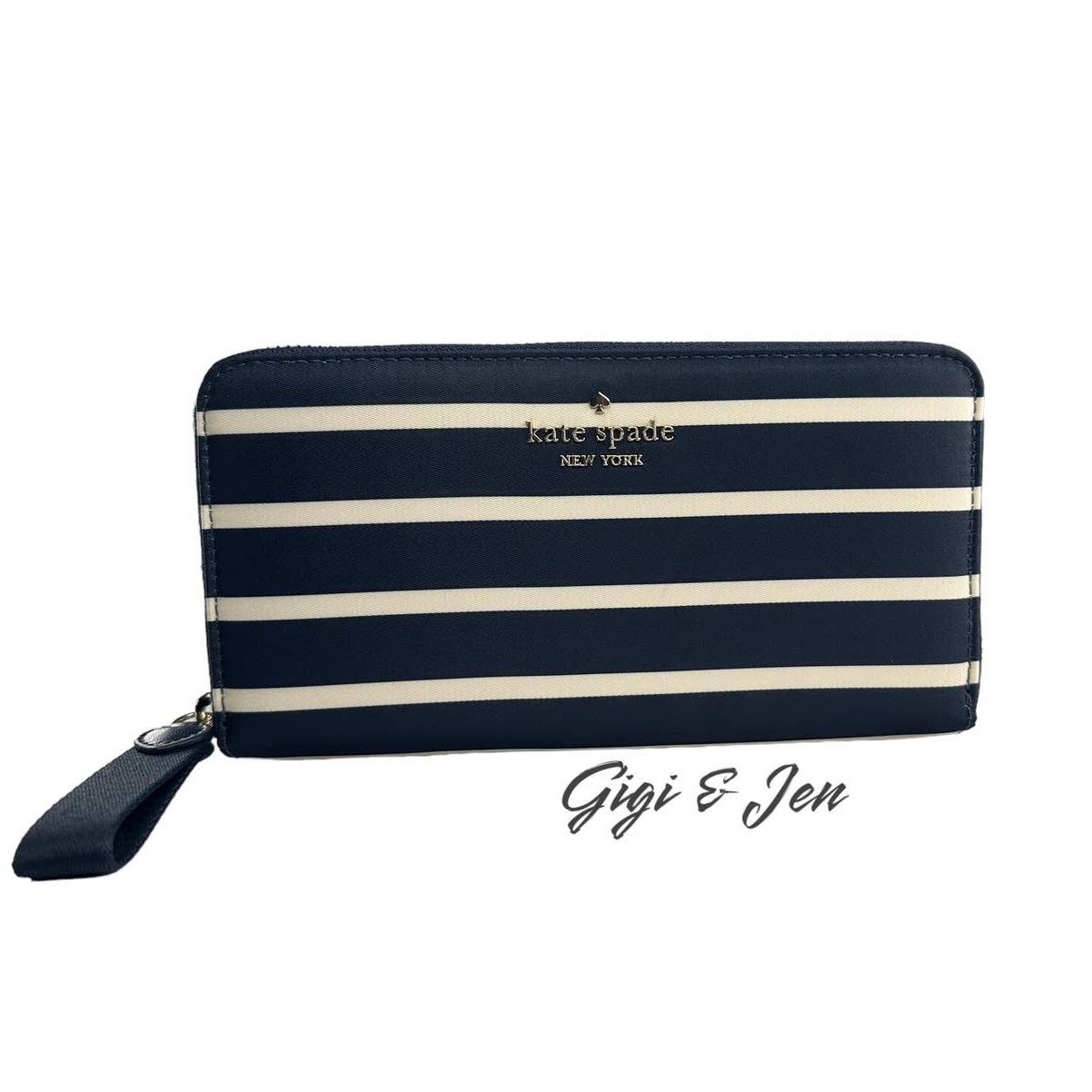 Kate Spade Kate Spade Chelsea Nylon Continental maritime Stripe Wallet Size ONE SIZE - 1 Thumbnail