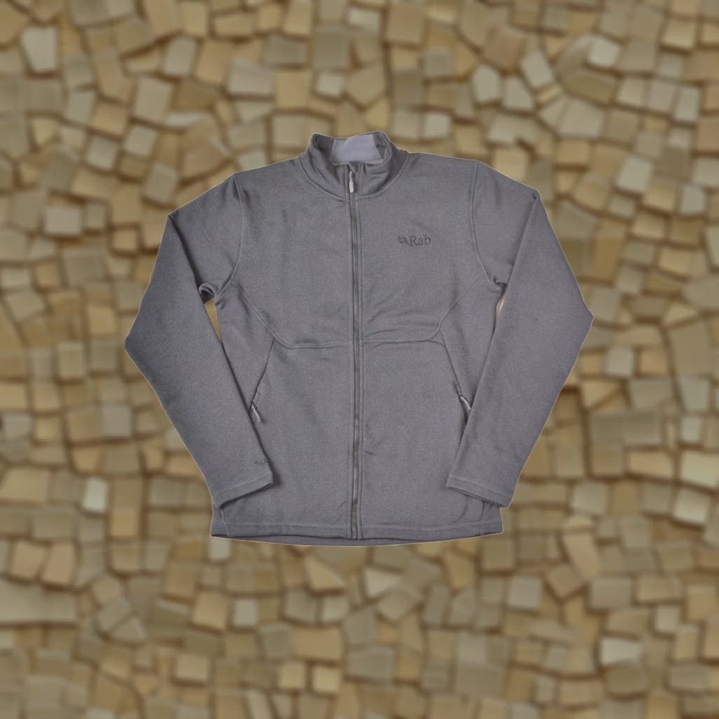 Rab RAB Geon Jacket QFE-95 Full-Zip Fleece Jacket M Gray Windbreaker Jacket Mens Size US M / EU 48-50 / 2 - 1 Thumbnail